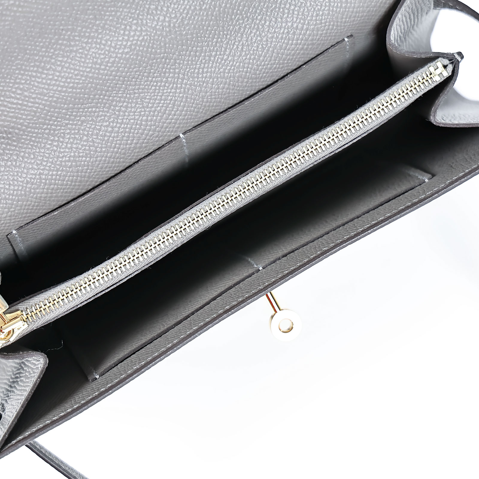 愛馬仕 Hermès Kelly to go 長夾肩背包 KLG U刻 灰KELLY TO GO 原廠盒子