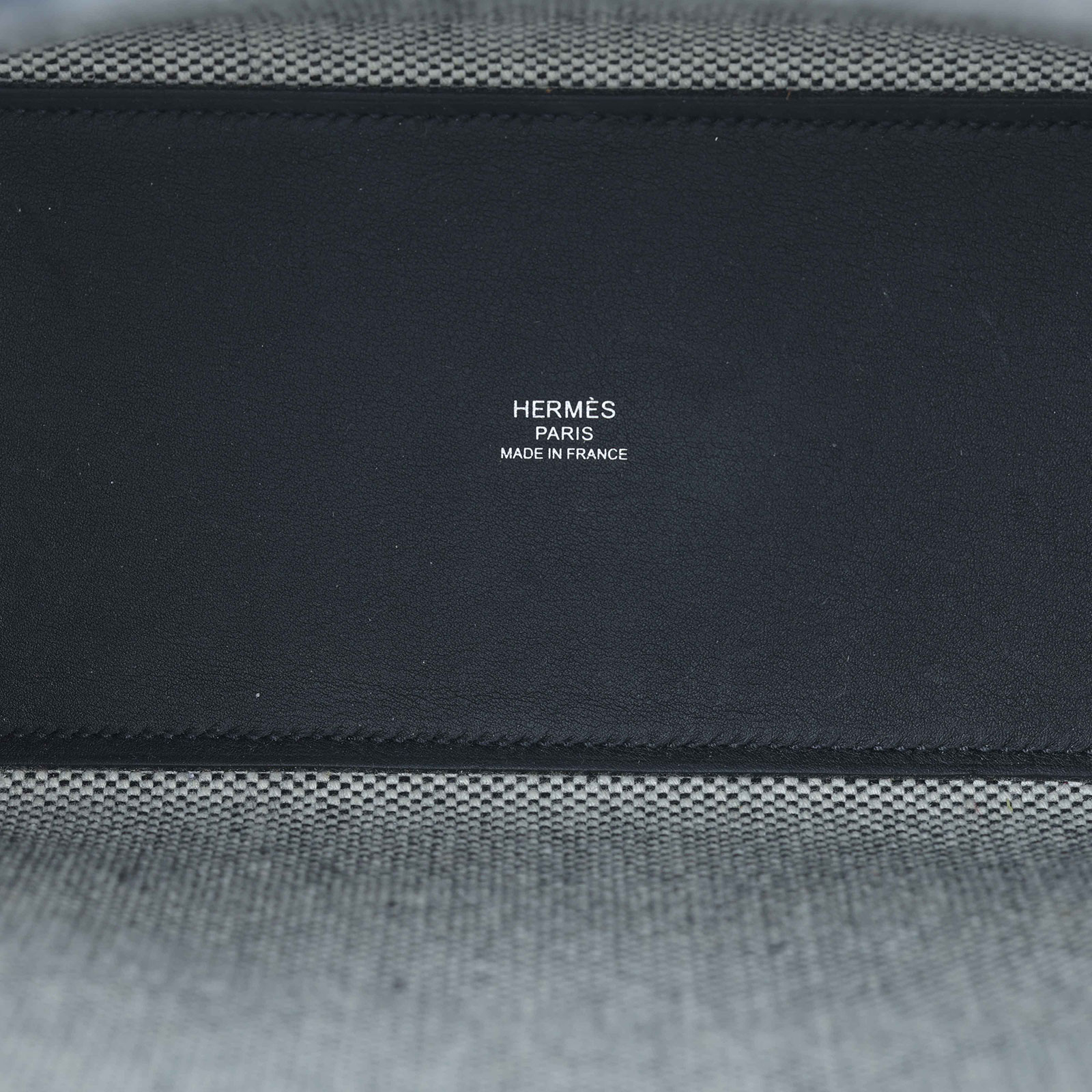 愛馬仕 Hermès Cabas H en Biais 27 CHB27 Z刻 黑白CABAS H BIAIS27 防塵袋