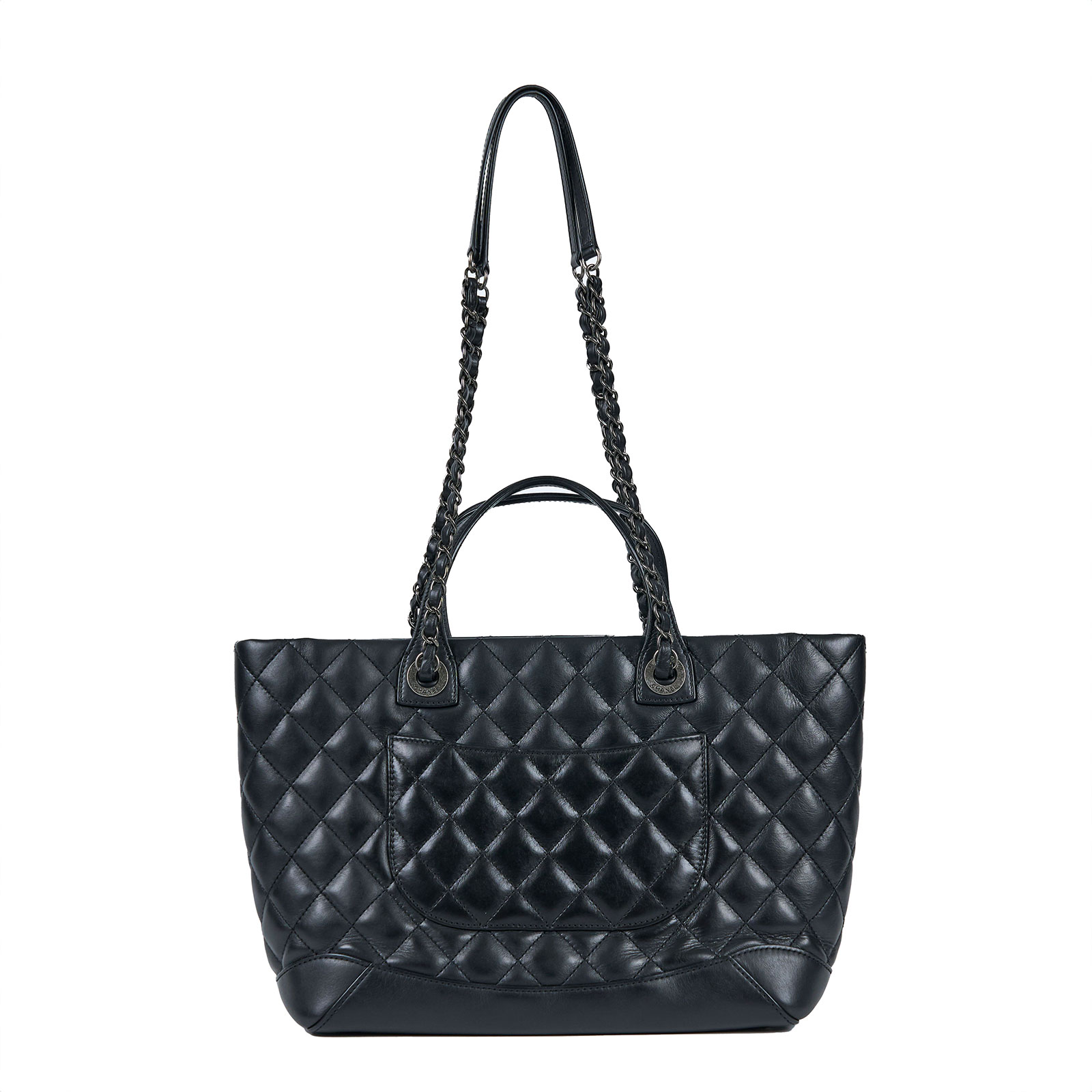 香奈兒 CHANEL 菱格紋 托特包  23開 黑菱格2WAY TOTE 原廠盒子/防塵袋/保證卡