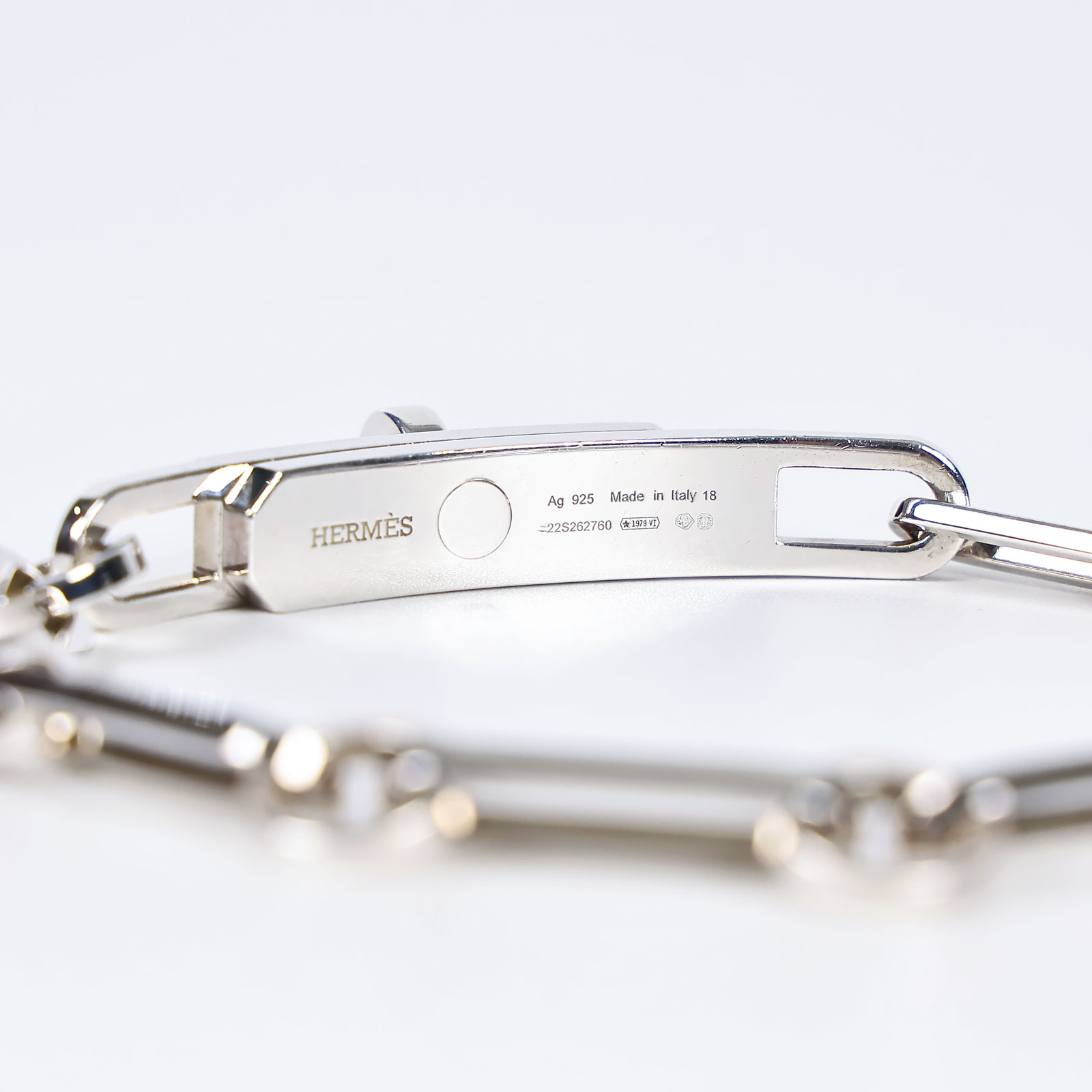 愛馬仕 Hermès Kelly Chaine手鍊 KLCHAINE18 22S262760/ / #18 925 KELLY CHAIN 手鍊 無附屬品