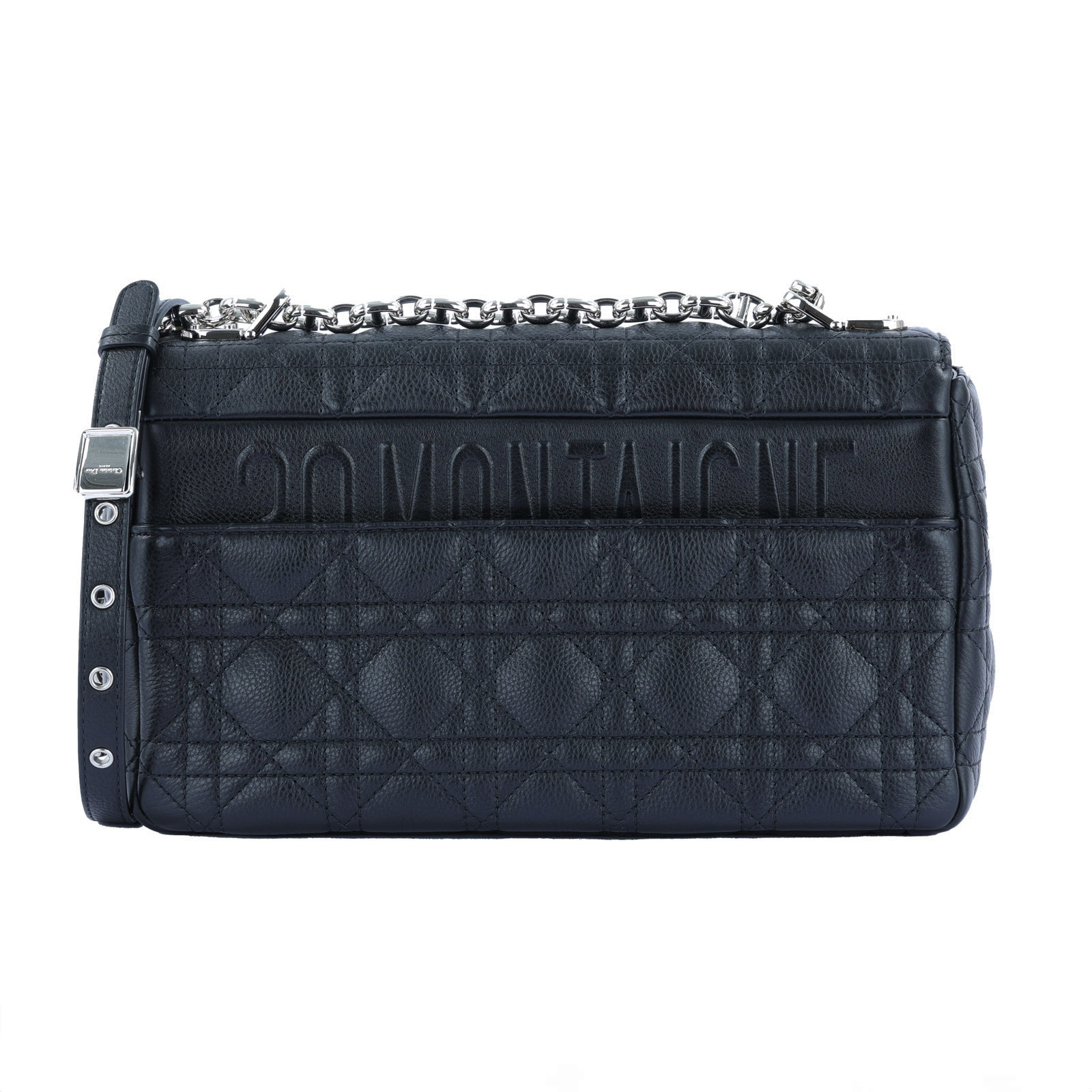 迪奧 CHRISTIAN DIOR Caro 中型 斜背 手提包 黑色絎縫 小牛皮 M9242UNGK 黑CARO MEDIUM 無附屬品