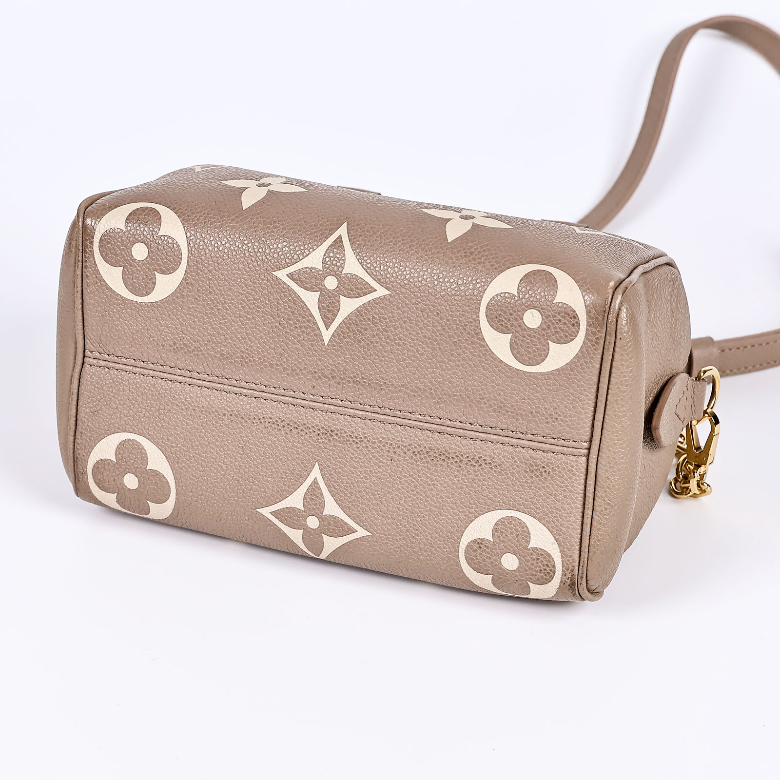 路易威登 LOUIS VUITTON Speedy Bandoulière  20 雙色 手提 斜背 波士頓包 M46575 晶片款  原廠盒子/購買證明/鎖組