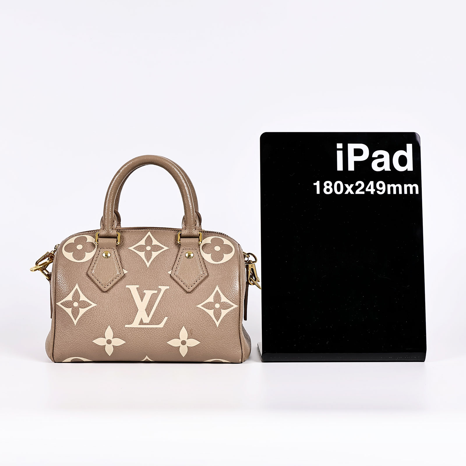 路易威登 LOUIS VUITTON Speedy Bandoulière  20 雙色 手提 斜背 波士頓包 M46575 晶片款  原廠盒子/購買證明/鎖組