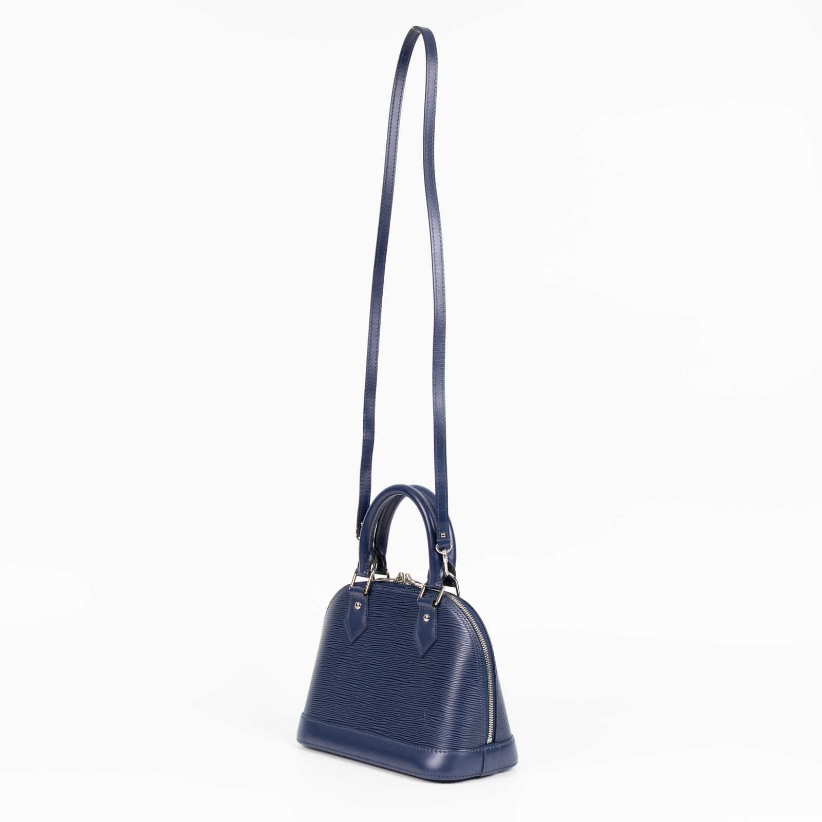 路易威登 LOUIS VUITTON Alma BB 手提包 M40855 藍EPI ALMA BB 防塵袋/鎖組