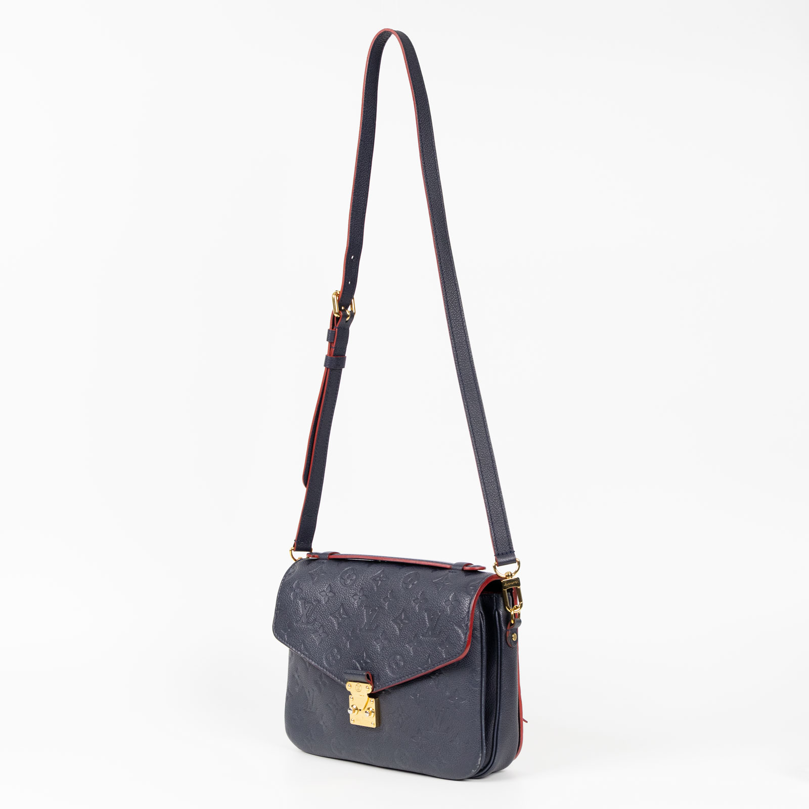 路易威登 LOUIS VUITTON Pochette Metis 金釦 郵差包  M44071 深藍POCHETTE MÉTIS郵差包 原廠盒子/ 購買證明