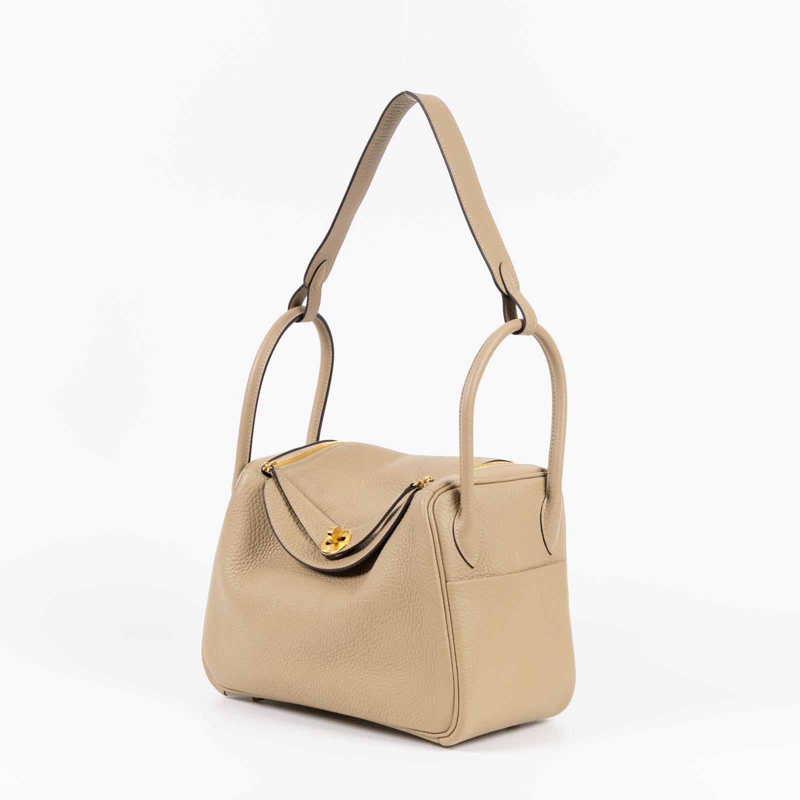 愛馬仕 Hermès Lindy 琳迪包 26 LD26 U刻 風衣灰LINDY26 原廠盒子.防塵袋/購買證明