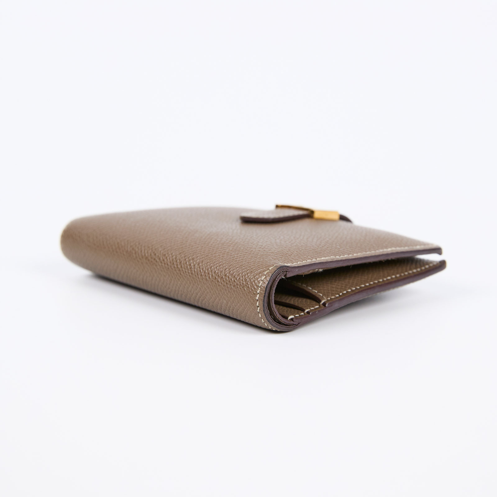 愛馬仕 Hermès Bearn 短夾 BEARN B刻 大象灰BEARN短夾 原廠盒子/購買證明