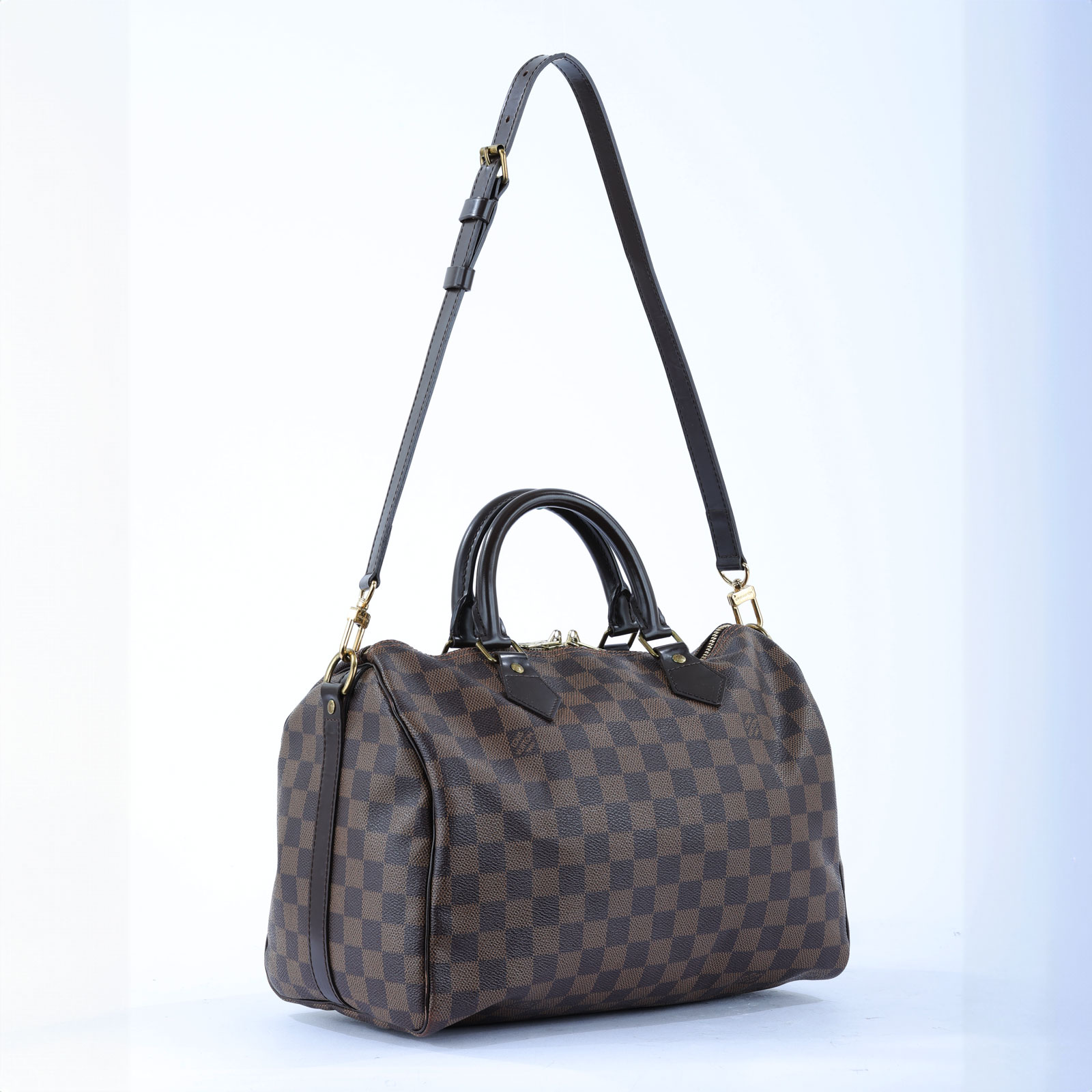 路易威登 LOUIS VUITTON Speedy 30 手提波士頓包 棕棋盤格 N41183 棋盤 SPEEDY 30 背帶款 鎖組