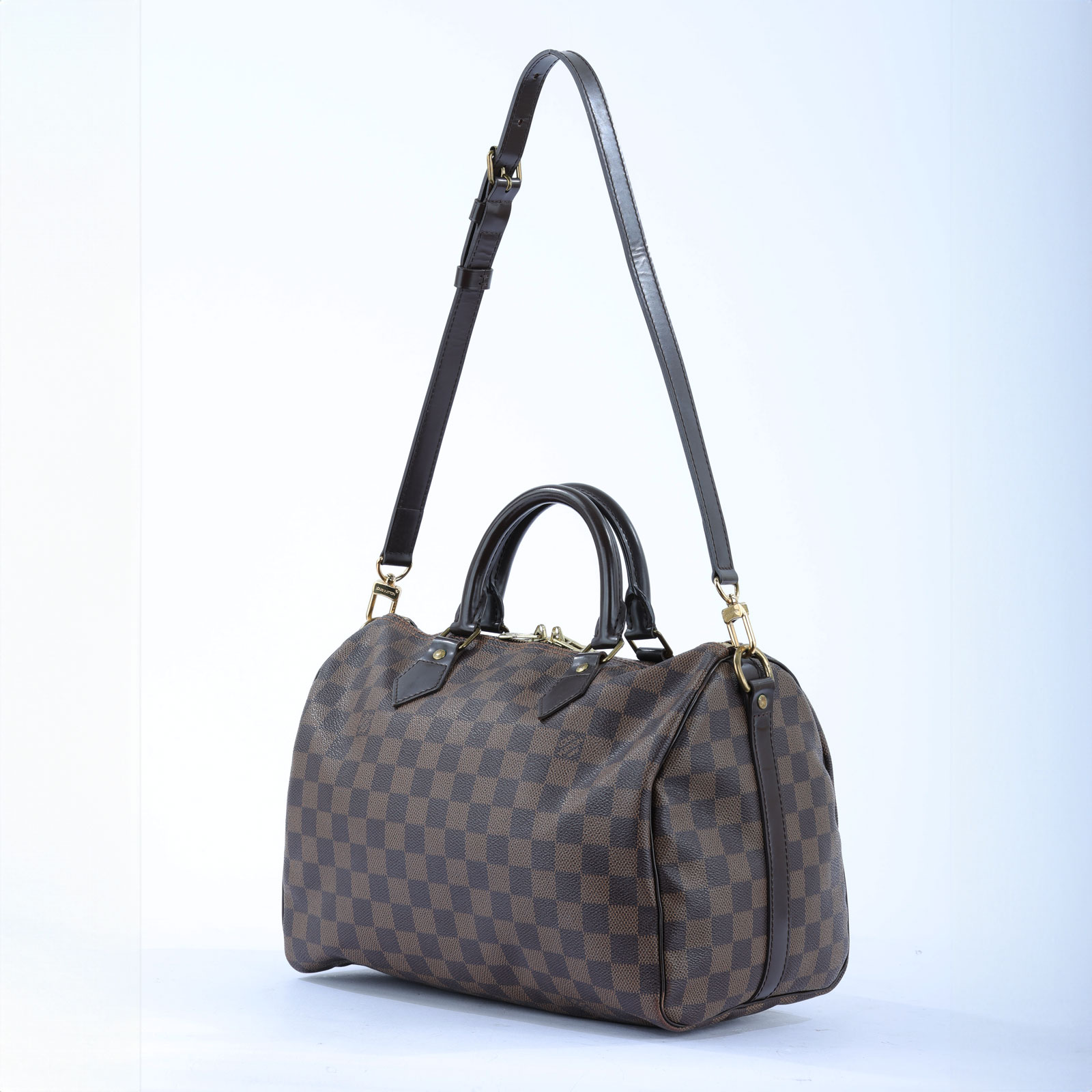路易威登 LOUIS VUITTON Speedy 30 手提波士頓包 棕棋盤格 N41183 棋盤 SPEEDY 30 背帶款 鎖組