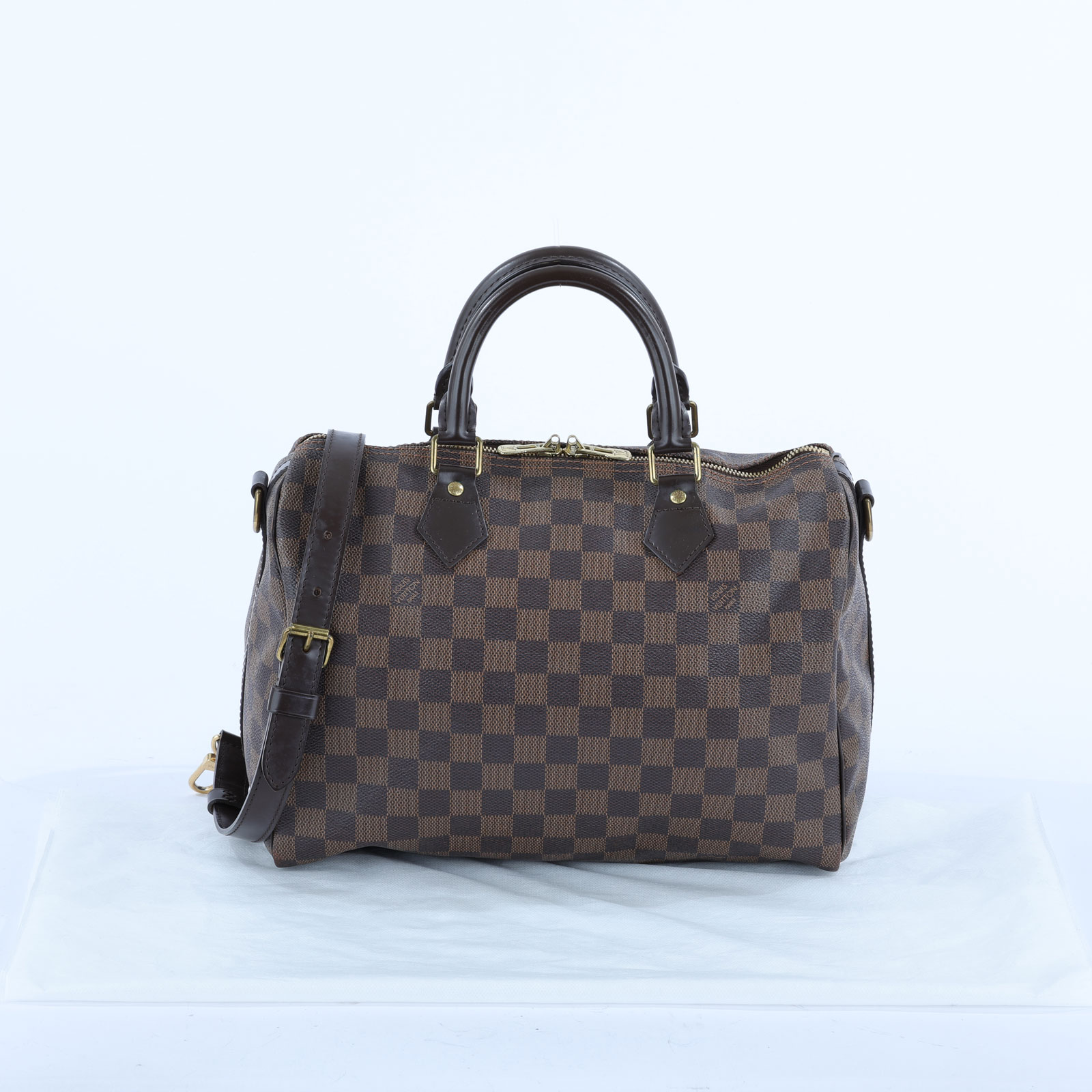 路易威登 LOUIS VUITTON Speedy 30 手提波士頓包 棕棋盤格 N41183 棋盤 SPEEDY 30 背帶款 鎖組