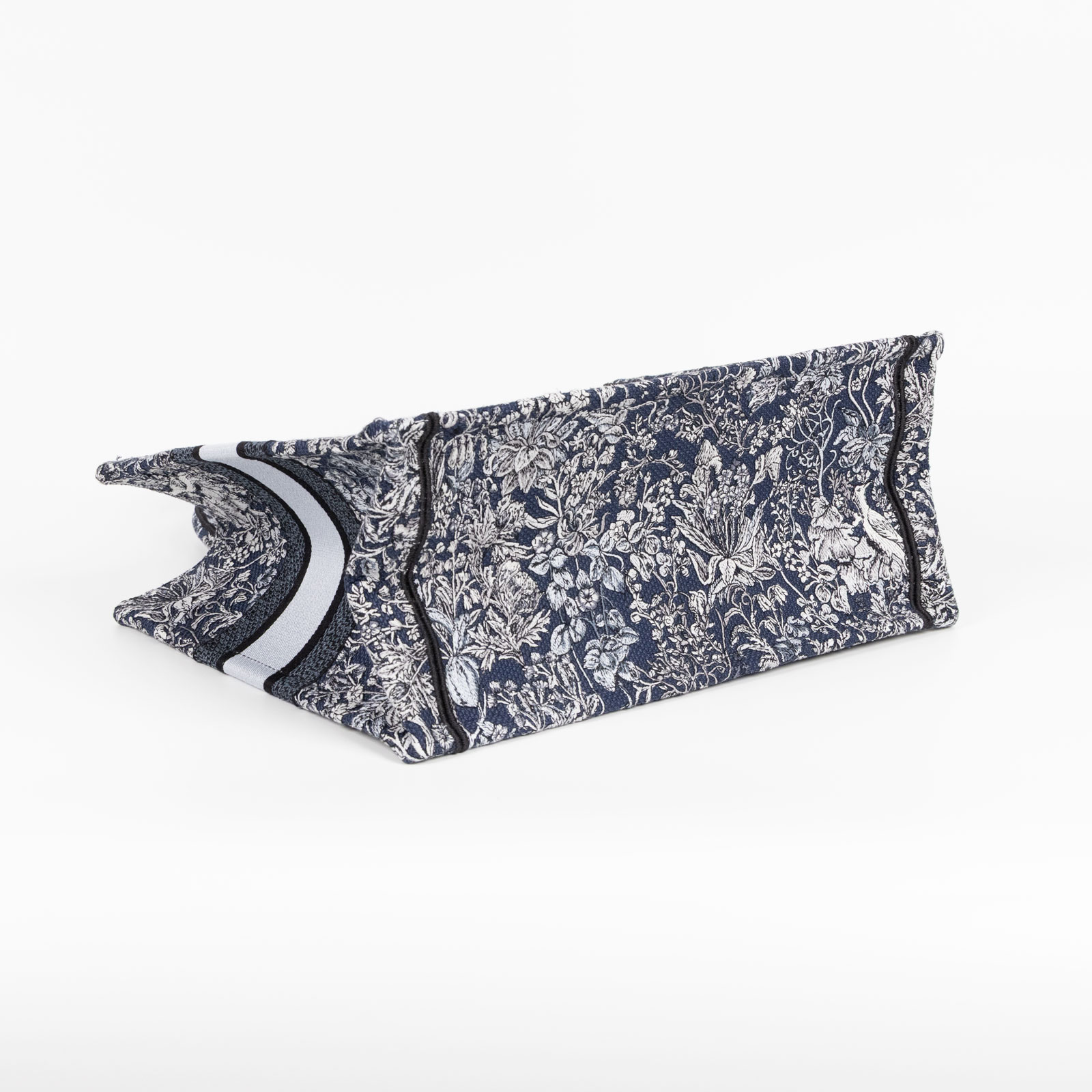 迪奧 CHRISTIAN DIOR Book Tote 中型 托特包 米色 藍色 M1296ZEDO  原廠盒子/防塵袋/保證卡/購買證明影本