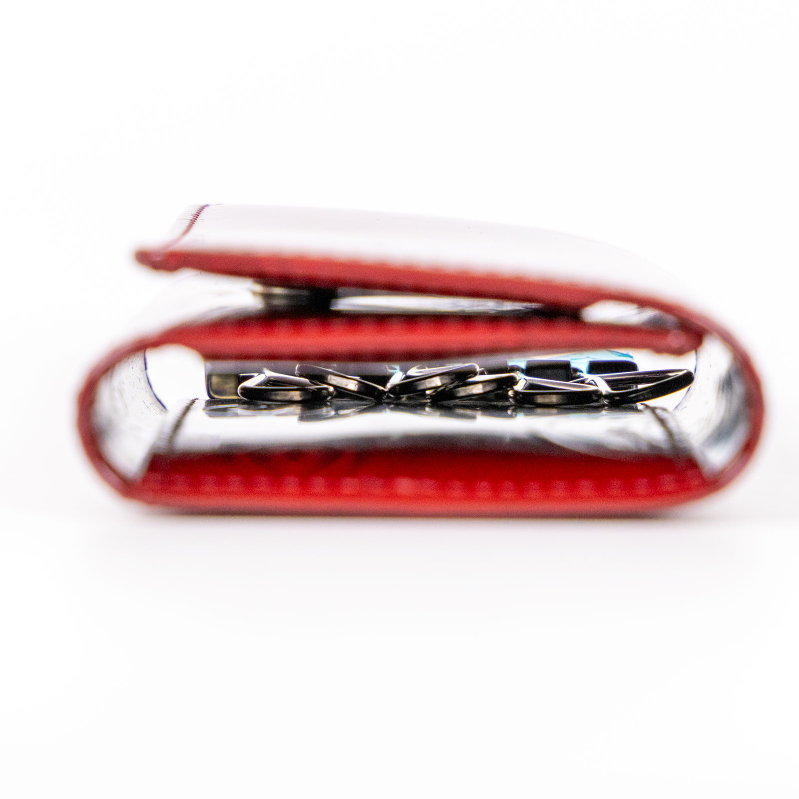 卡地亞 CARTIER 小型皮具 6鍵 鑰匙圈 L3000929 紅色漆皮鑰匙包 原廠盒子/保證卡