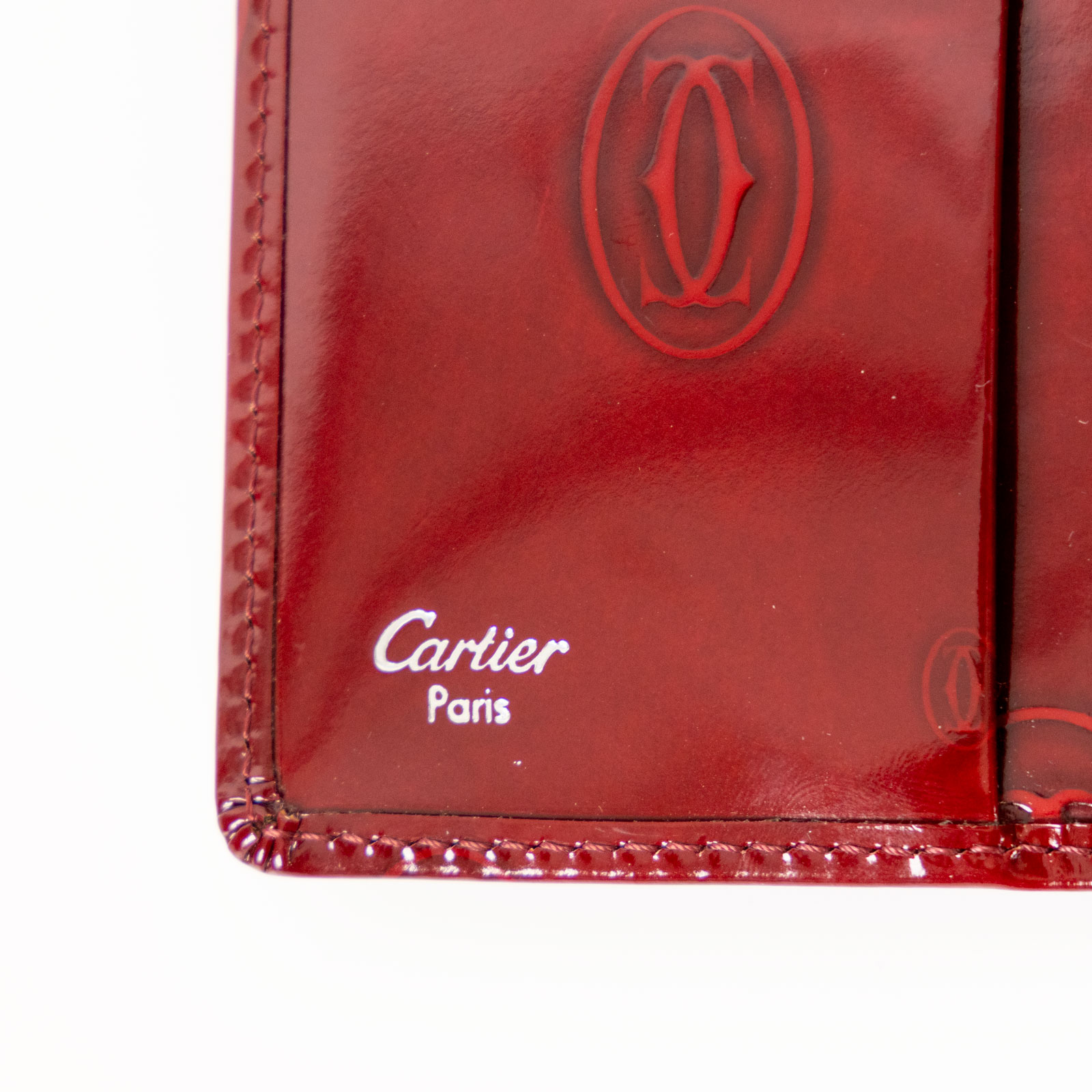 卡地亞 CARTIER 小型皮具 6鍵 鑰匙圈 L3000929 紅色漆皮鑰匙包 原廠盒子/保證卡