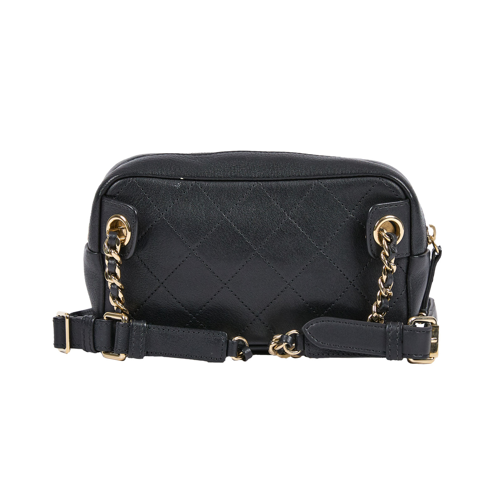 香奈兒 CHANEL 方形 腰包 AS0142 26開 黑菱格胸包 防塵袋/保證卡/購買證明