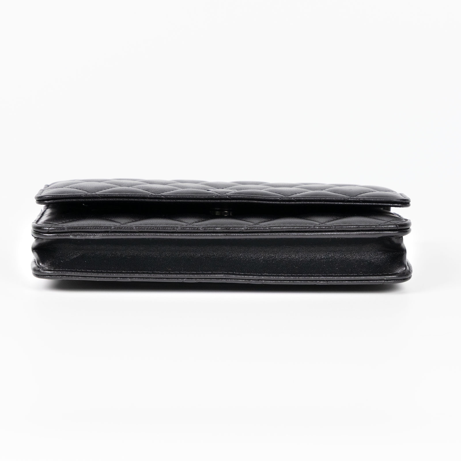 香奈兒 CHANEL So Black Trendy Woc 菱格紋 肩背包  晶片款 黑羊WOC SO BLACK 原廠盒子/防塵袋/購買證明