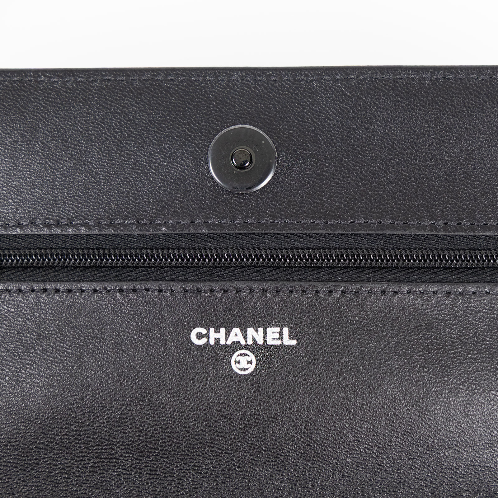 香奈兒 CHANEL So Black Trendy Woc 菱格紋 肩背包  晶片款 黑羊WOC SO BLACK 原廠盒子/防塵袋/購買證明