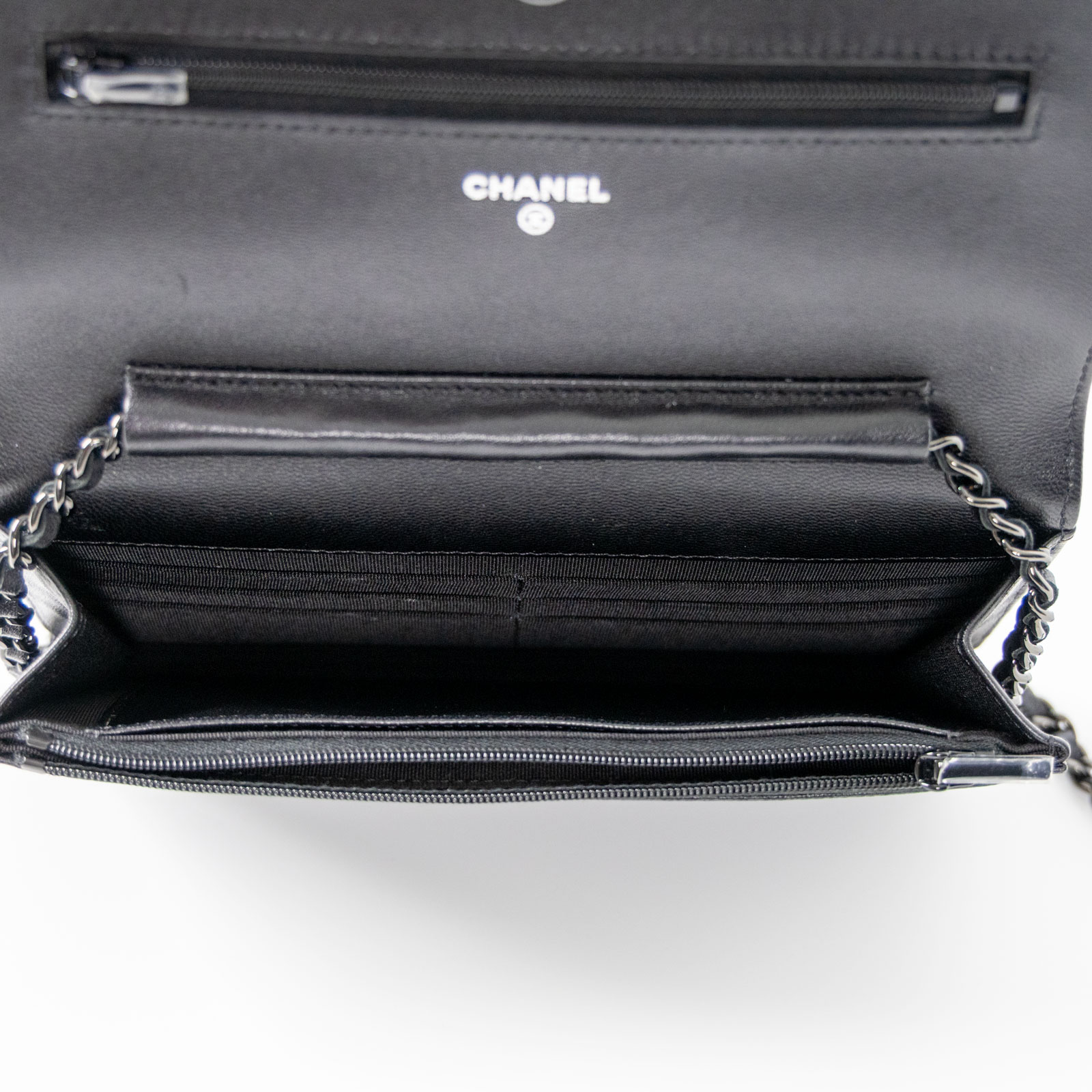 香奈兒 CHANEL So Black Trendy Woc 菱格紋 肩背包  晶片款 黑羊WOC SO BLACK 原廠盒子/防塵袋/購買證明