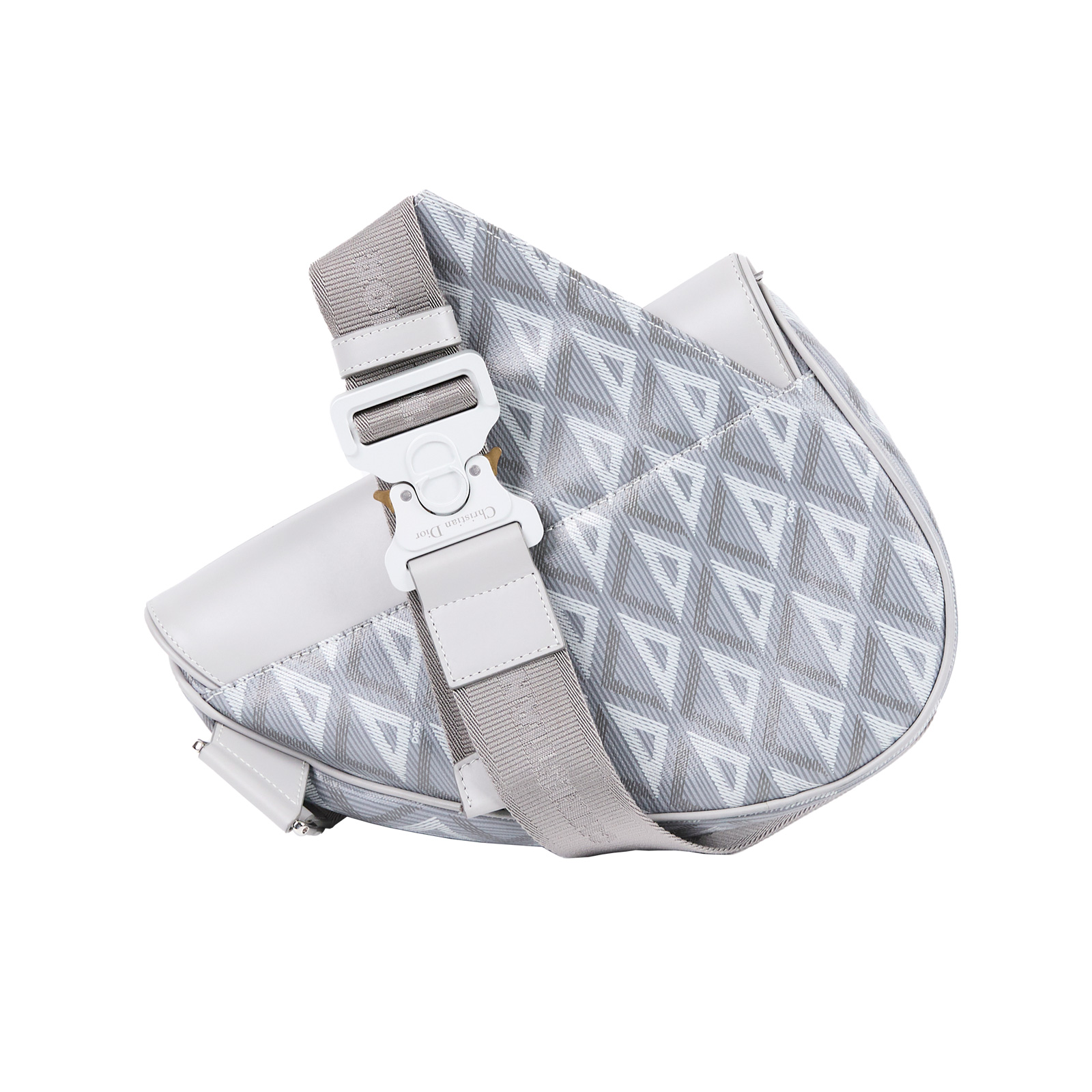 迪奧 CHRISTIAN DIOR Saddle 馬鞍包 1ADPO093CDP 灰CD 馬鞍包 防塵袋/原廠盒子