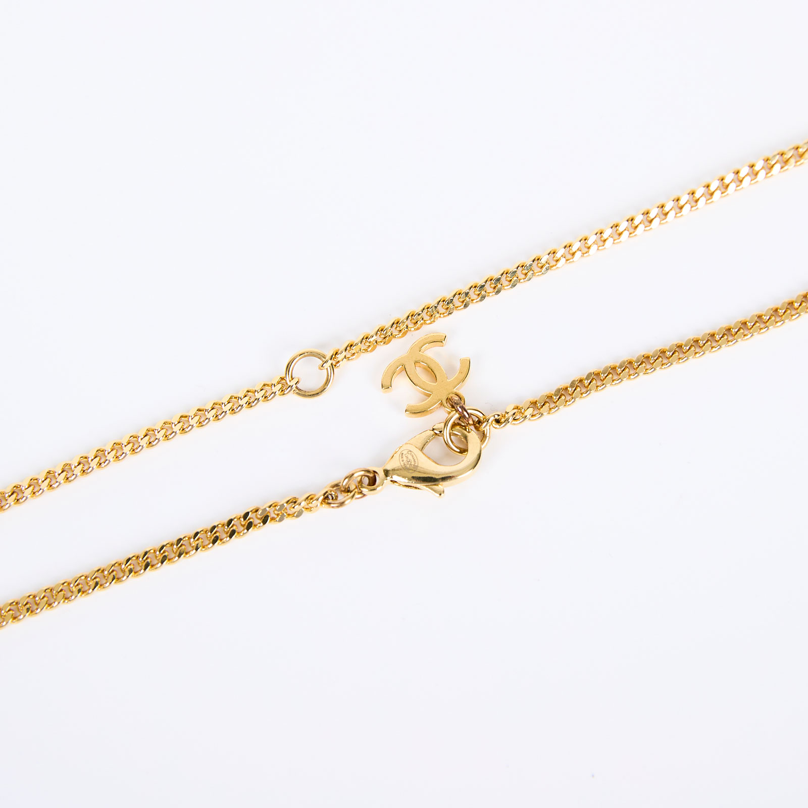 香奈兒 CHANEL 項鍊 L24C 金幣雙C LOGO項鍊 原廠盒子