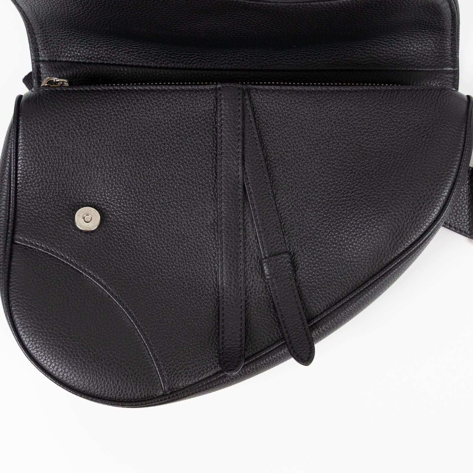 迪奧 CHRISTIAN DIOR Saddle 馬鞍包  黑馬鞍包 防塵袋/ 保證卡