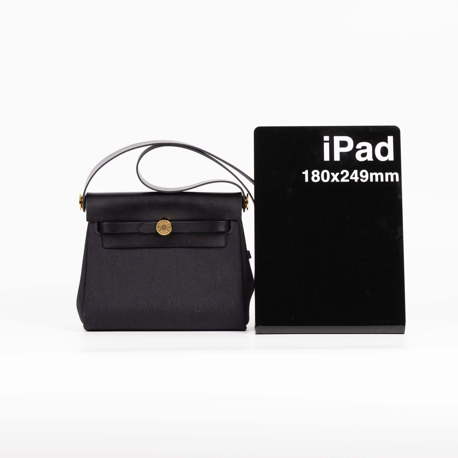 愛馬仕 Hermès Herbag Zip 20 HER20 W刻 黑金HERBAG 20 原廠盒子/防塵袋/購買證明影本