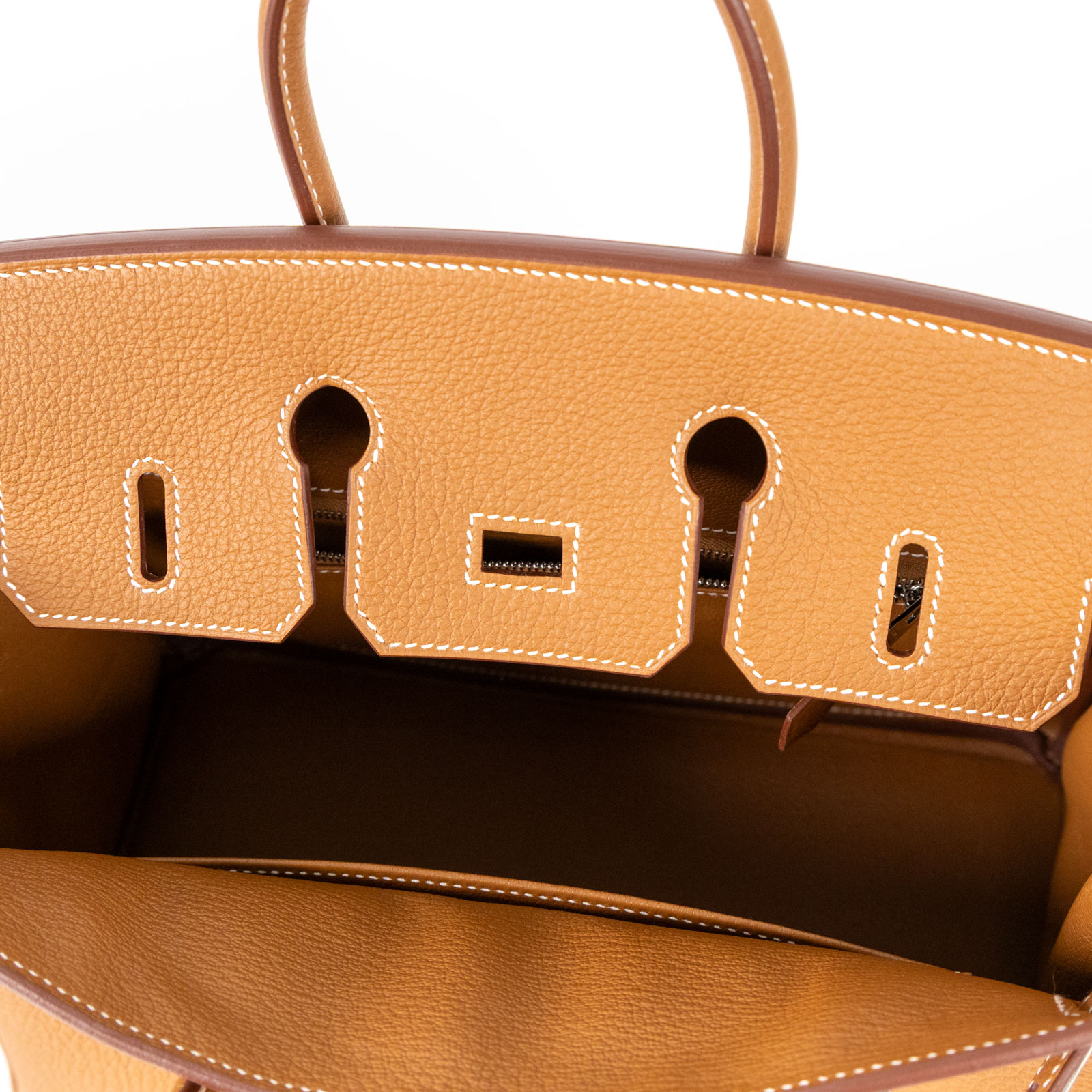 愛馬仕 Hermès Birkin Bag 柏金包 25 BK25 W刻 GOLD/TOGO 金棕銀釦BIRKIN25 原廠盒子/防塵袋/購買證明