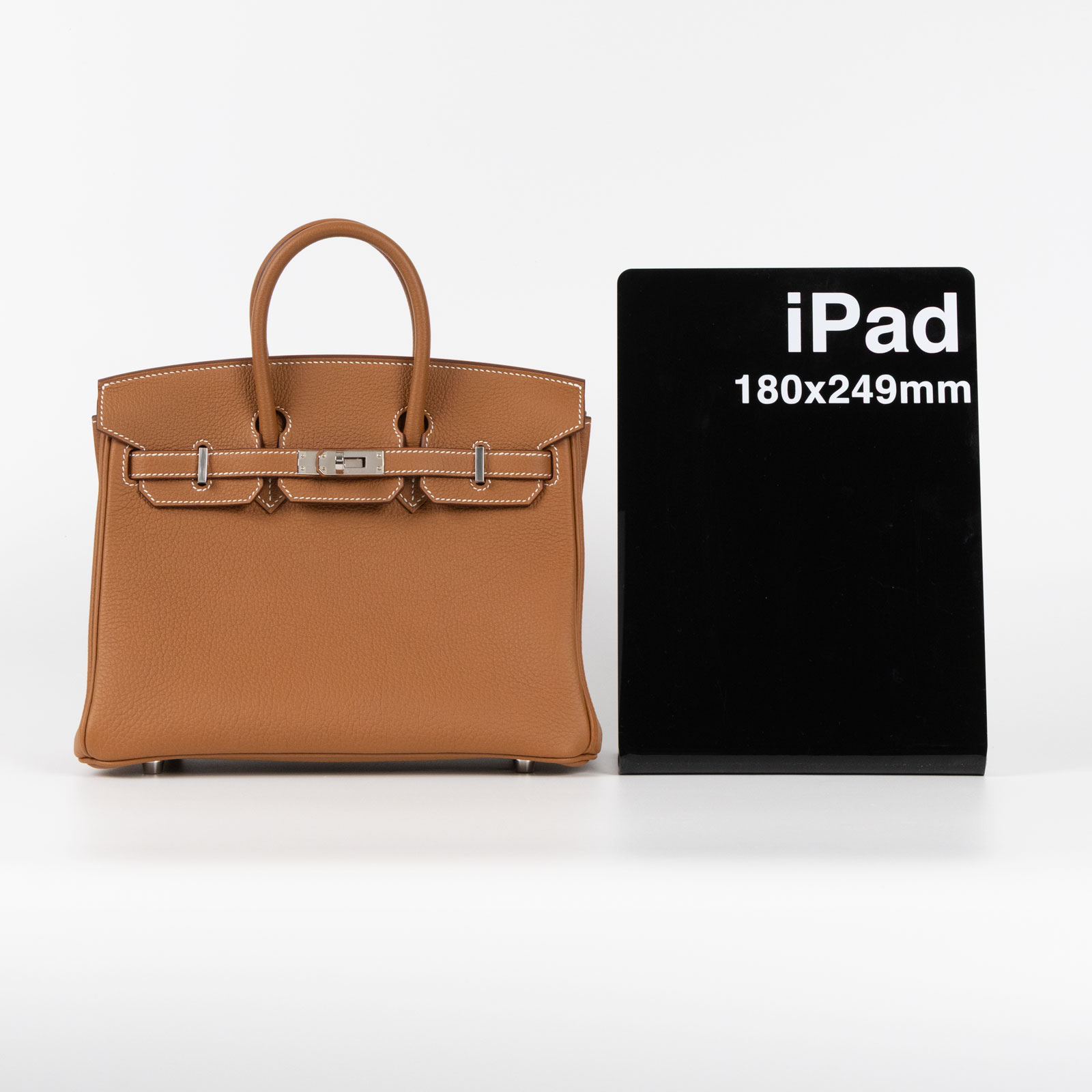 愛馬仕 Hermès Birkin Bag 柏金包 25 BK25 W刻 GOLD/TOGO 金棕銀釦BIRKIN25 原廠盒子/防塵袋/購買證明