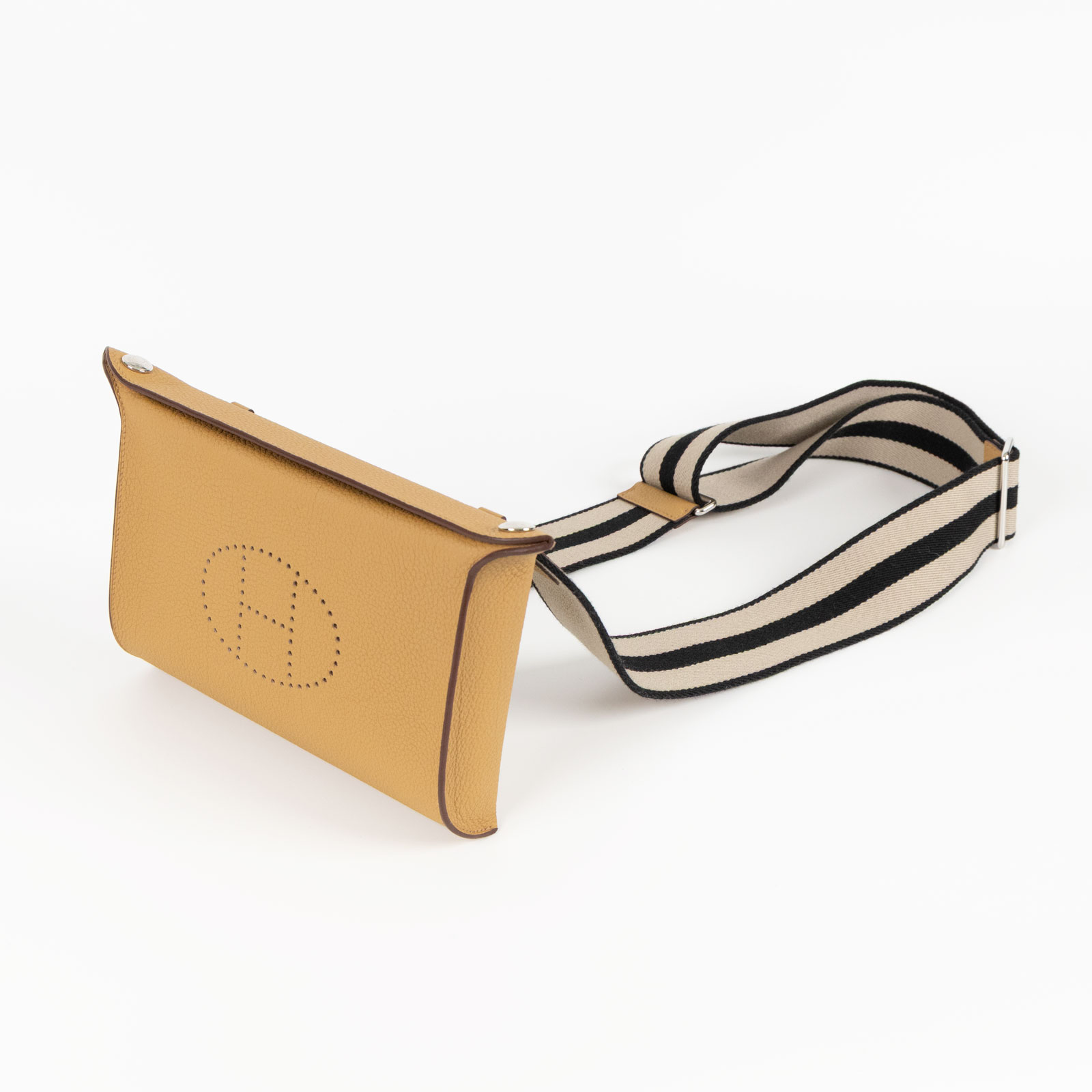 愛馬仕 Hermès Videpoche 單肩斜背包 VIDEP B刻 餅乾 VIDEPOCHES 斜背包 原廠盒子/防塵袋/購買證明影本