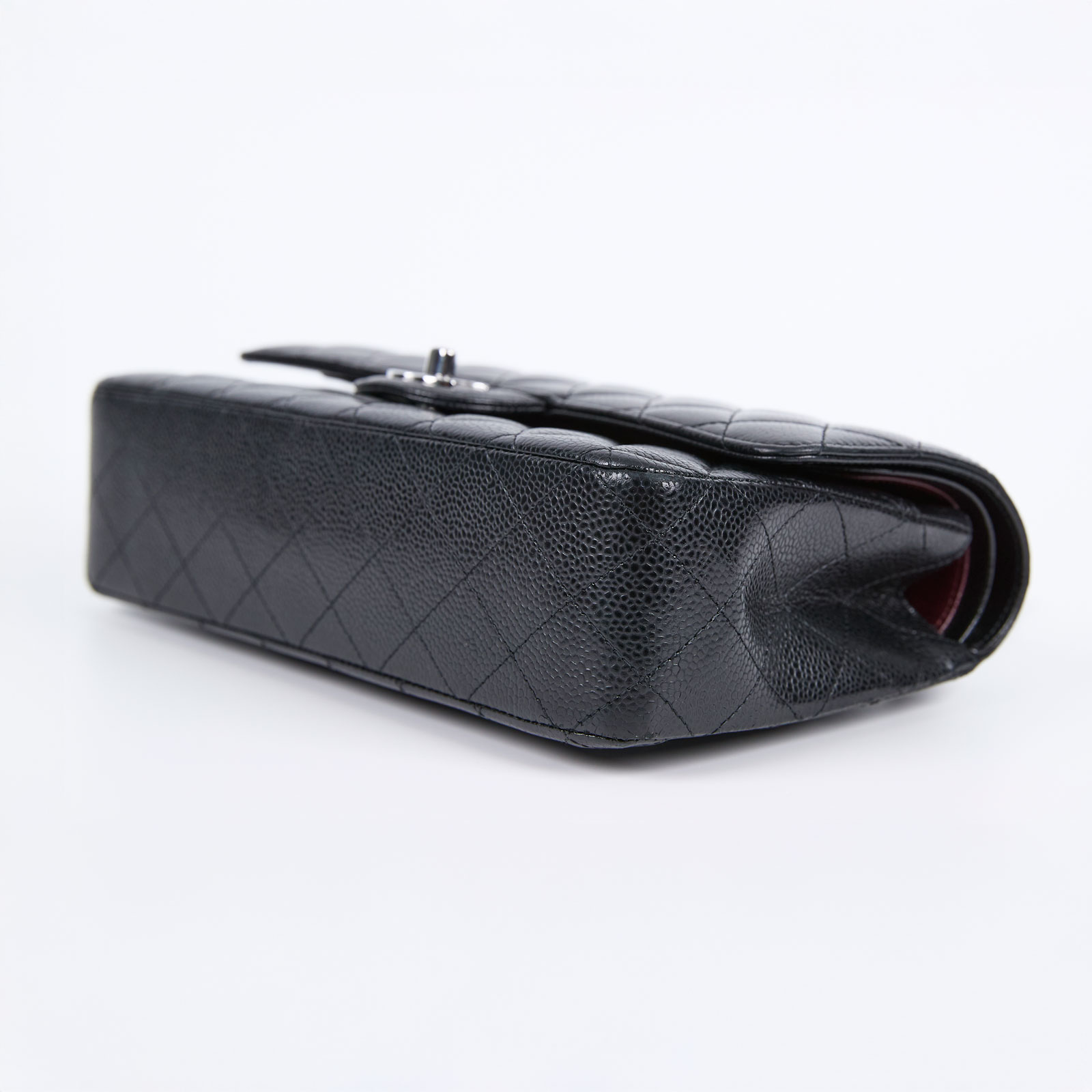 香奈兒 CHANEL CF 經典 口蓋包 A01112 晶片款 黑銀荔枝coco25 無附屬品