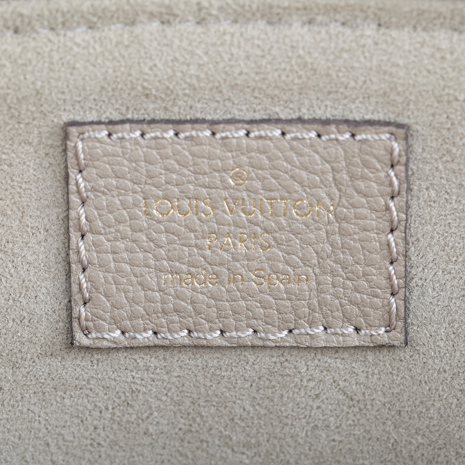 路易威登 LOUIS VUITTON Petit Palais 斑鳩灰奶油 壓花粒面牛皮 手提包 單肩包 M58914 晶片款  原廠盒子/防塵袋/購買證明