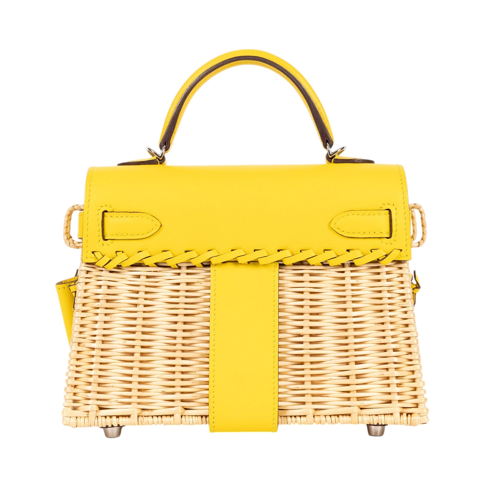 愛馬仕 Hermès Kelly Bag 凱莉包 mini Picnic KLMPIC Y刻 黃 MINI PICNIC 防塵袋