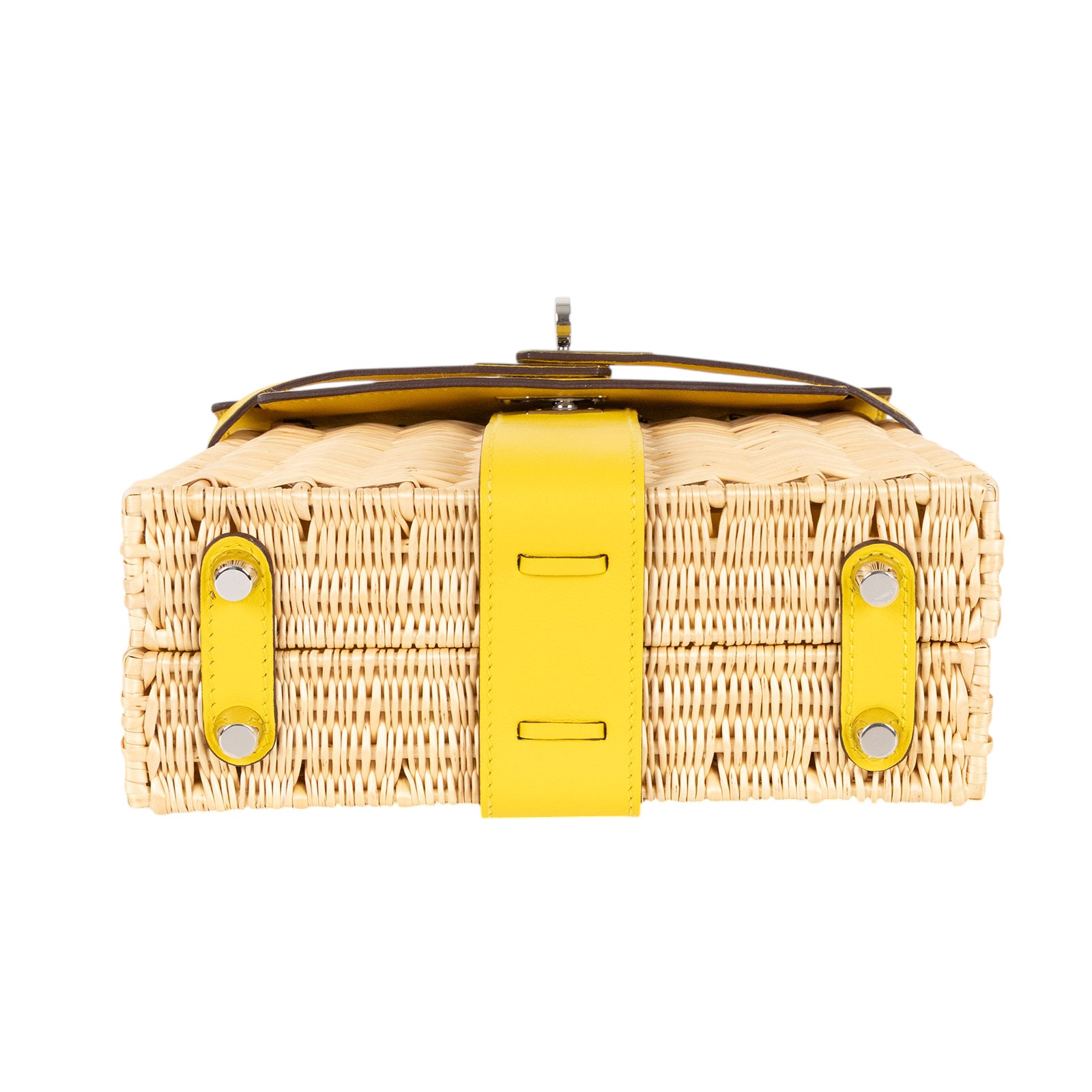 愛馬仕 Hermès Kelly Bag 凱莉包 mini Picnic KLMPIC Y刻 黃 MINI PICNIC 防塵袋
