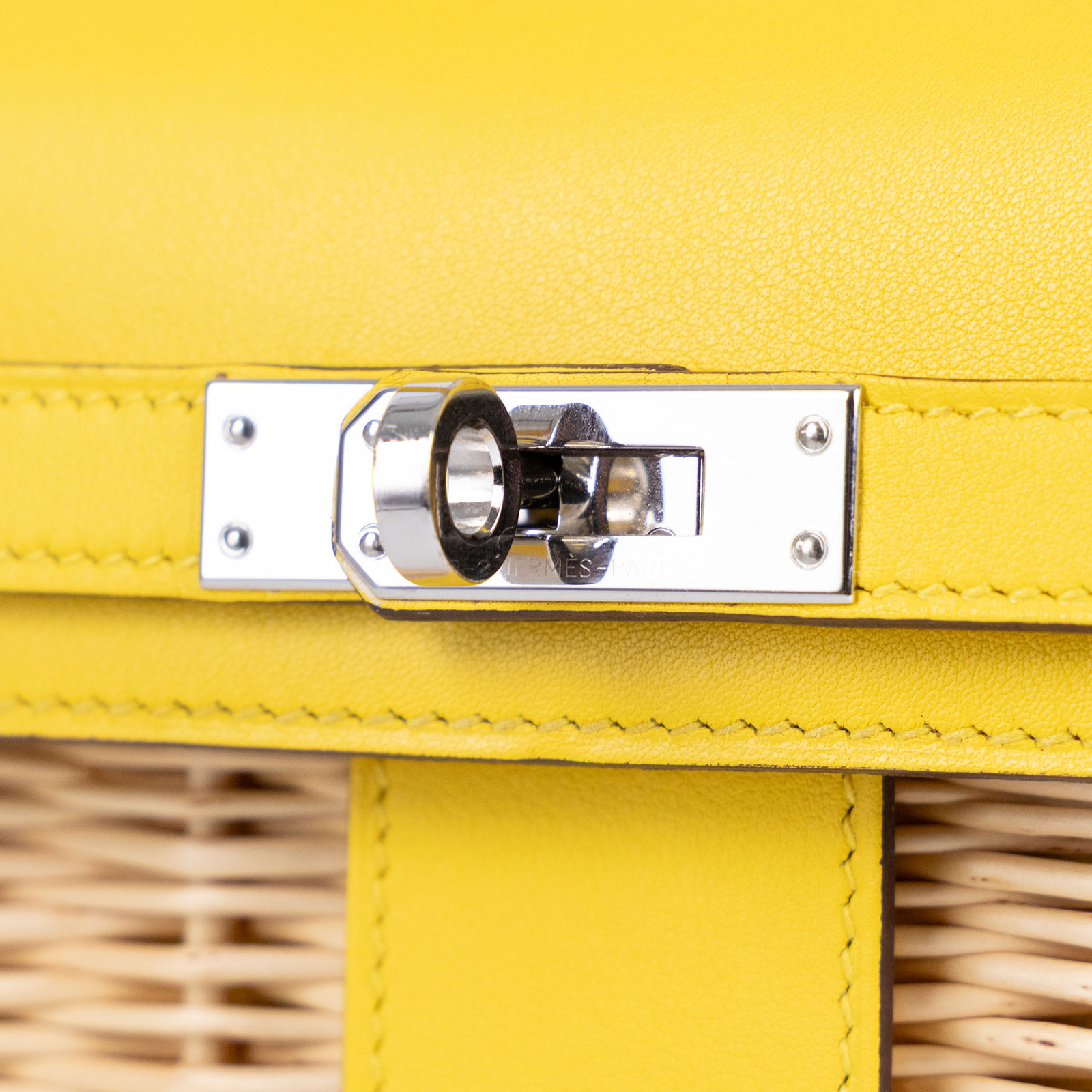 愛馬仕 Hermès Kelly Bag 凱莉包 mini Picnic KLMPIC Y刻 黃 MINI PICNIC 防塵袋
