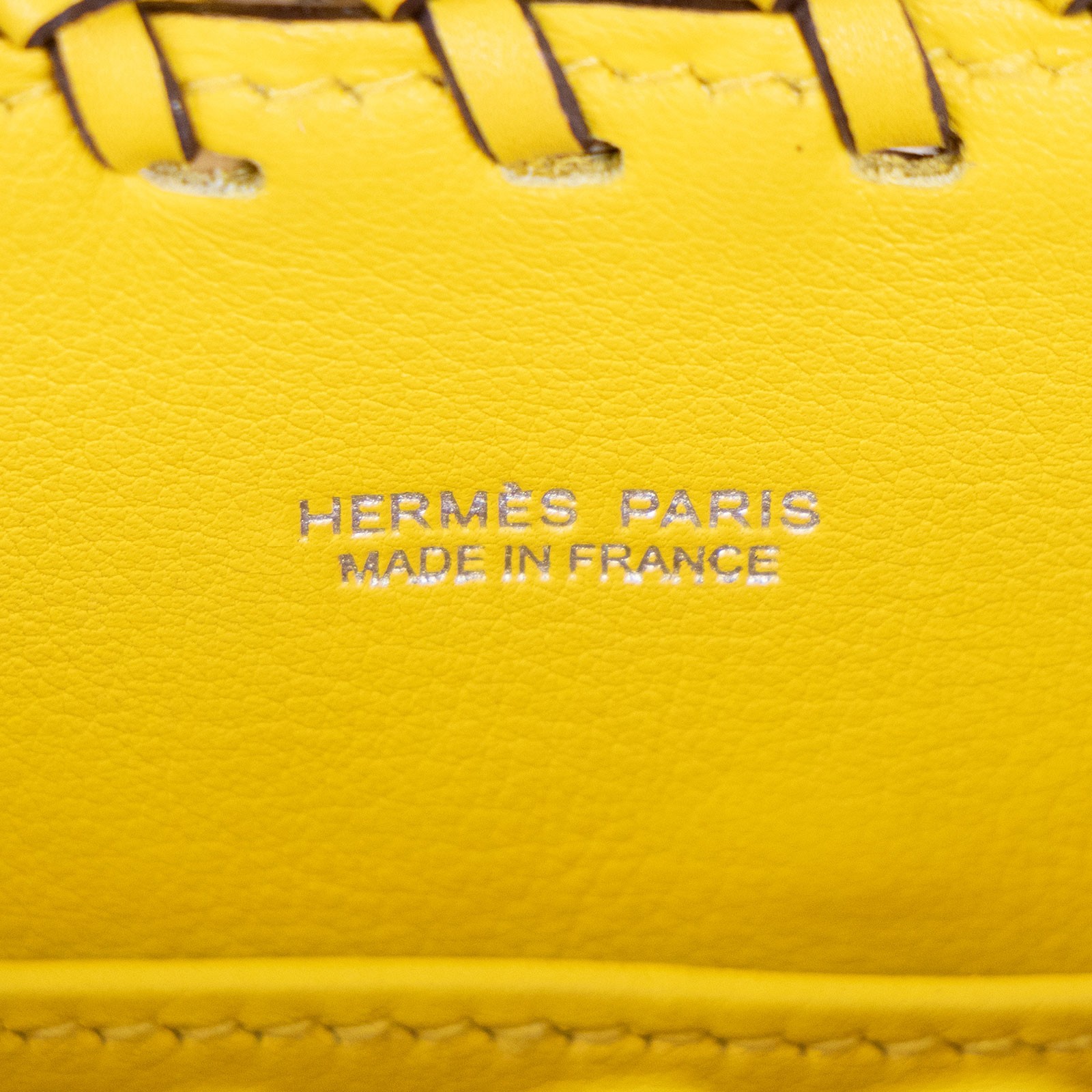 愛馬仕 Hermès Kelly Bag 凱莉包 mini Picnic KLMPIC Y刻 黃 MINI PICNIC 防塵袋