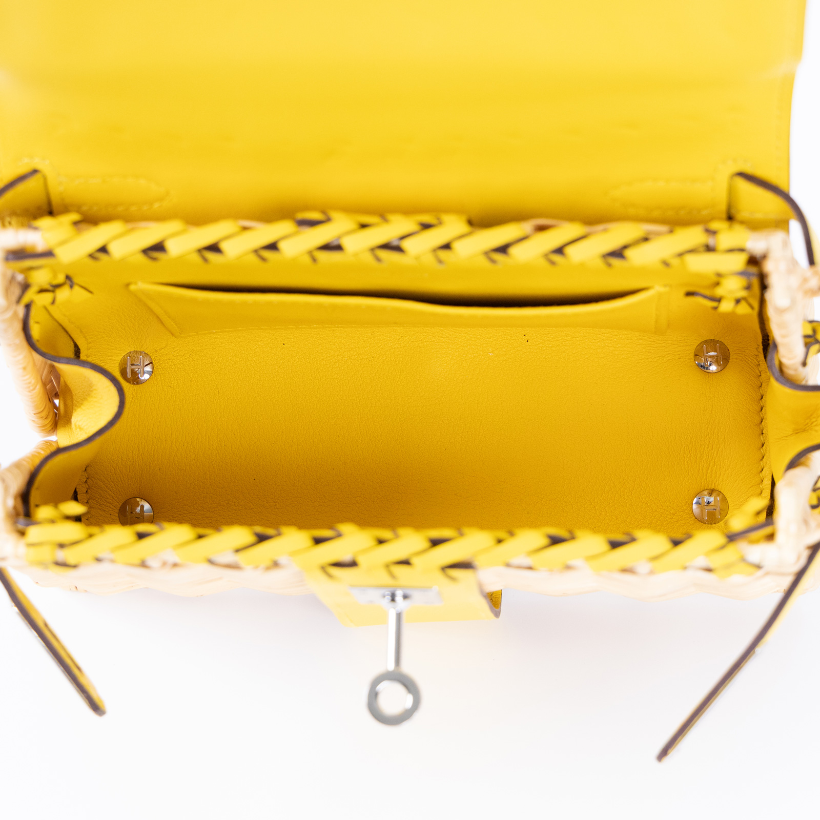 愛馬仕 Hermès Kelly Bag 凱莉包 mini Picnic KLMPIC Y刻 黃 MINI PICNIC 防塵袋