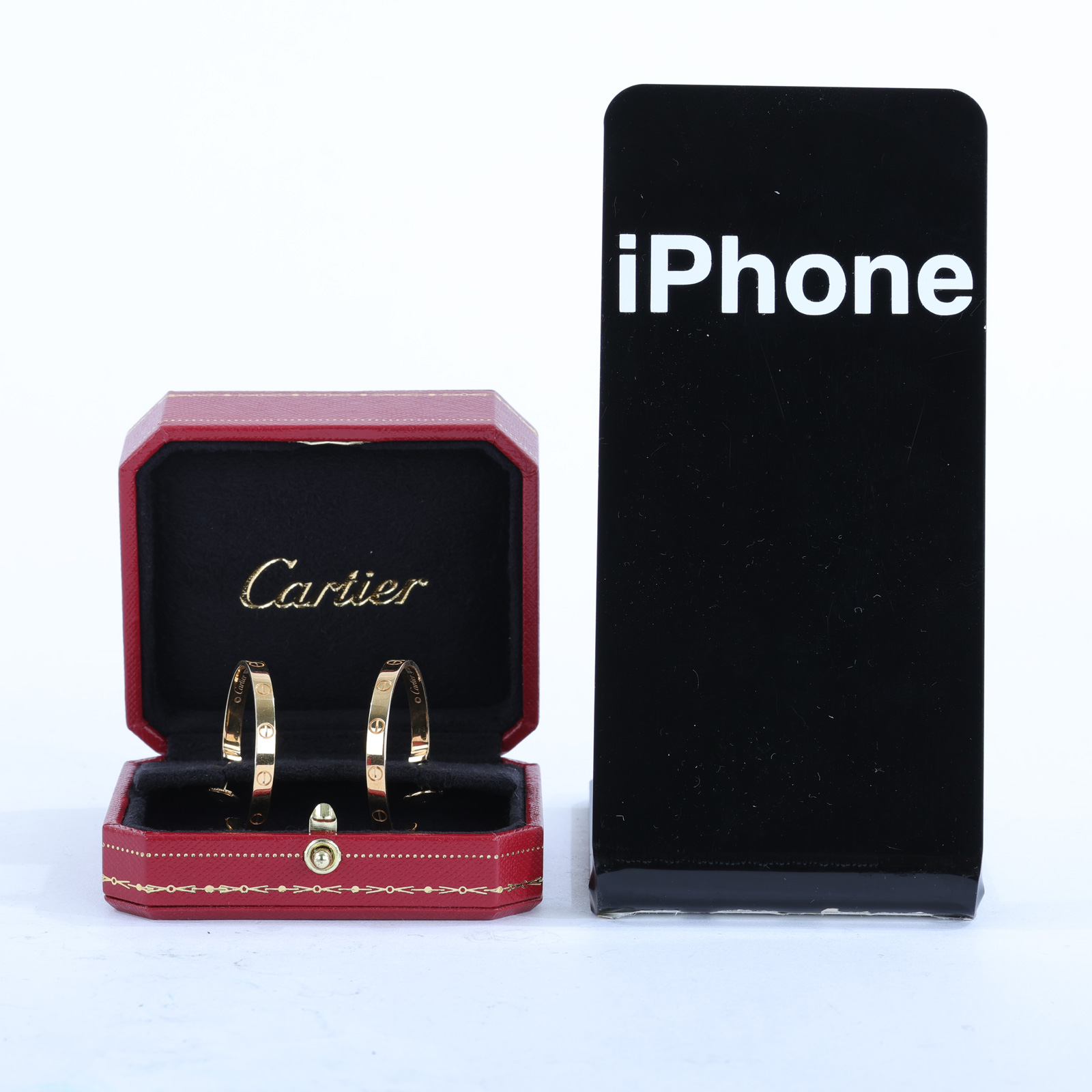 卡地亞 CARTIER Love 圓耳環 大型款 B8028200 YG LOVE耳環 原廠盒子/保書