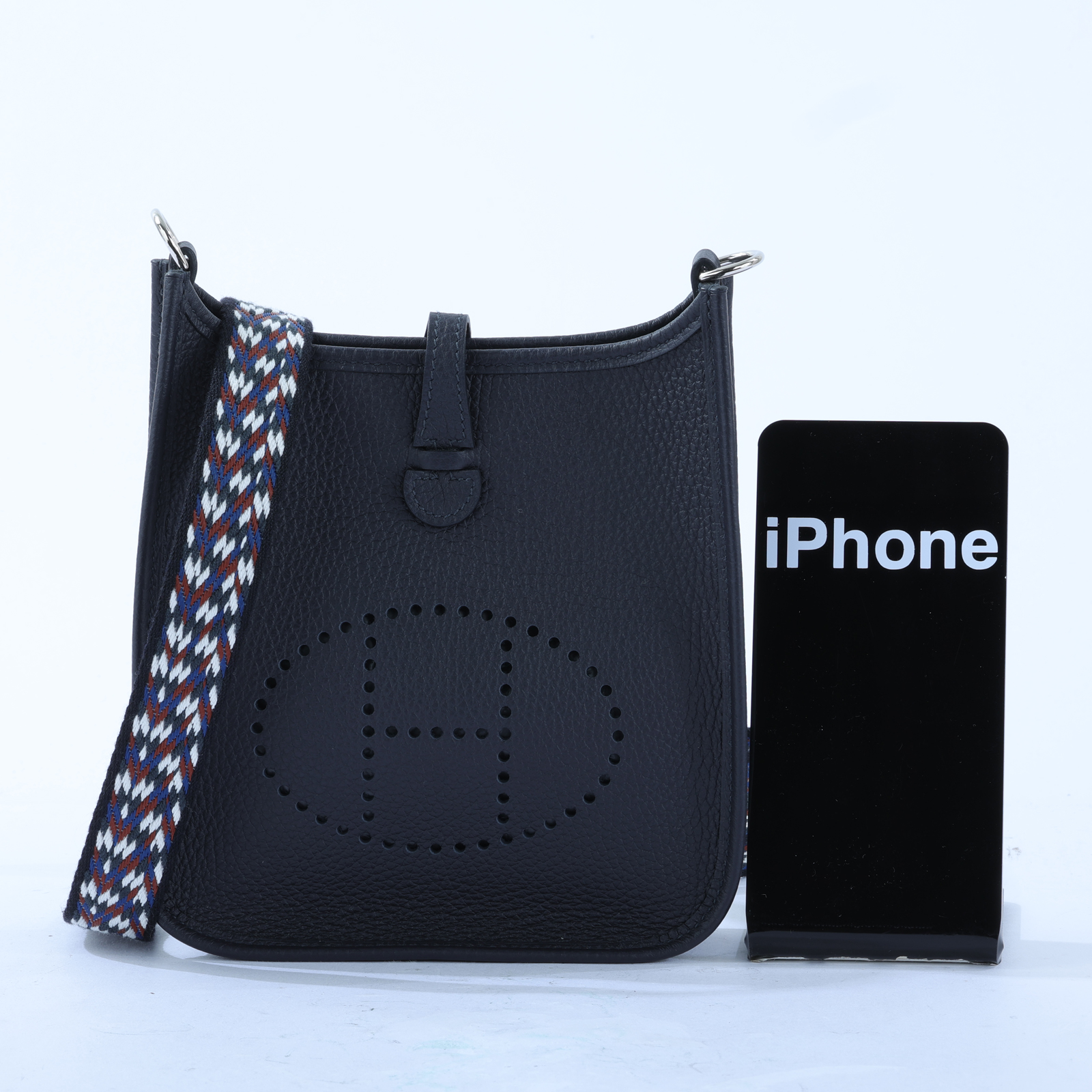 愛馬仕 Hermès Evelyne Bag Mini 伊芙琳包 Evelyne 16 EV16 B刻 黑MINI EVELYNE 防塵袋/原廠盒子