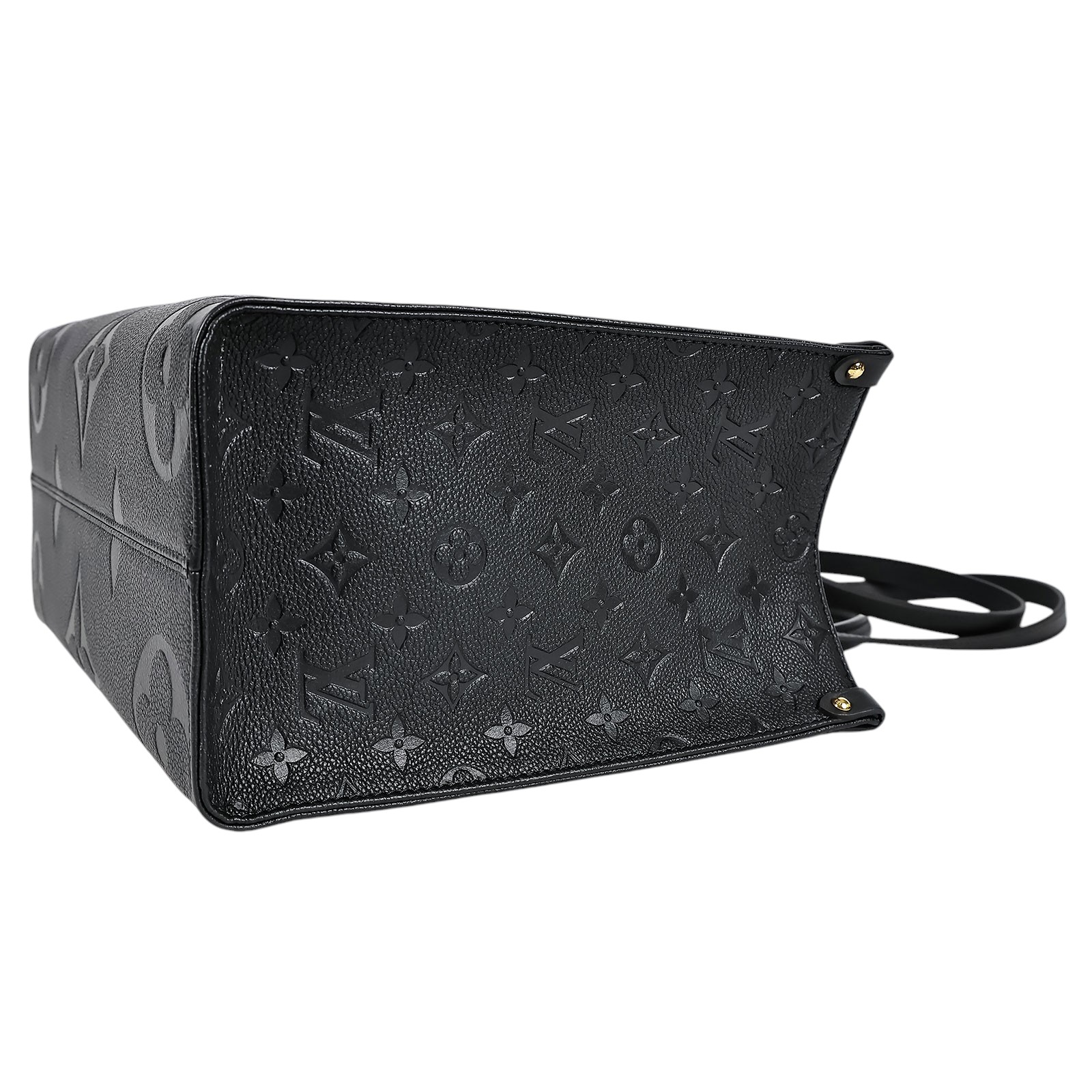 路易威登 LOUIS VUITTON OnTheGo MM 黑色 壓花 手提 肩背包 M45595 晶片款 黑ON THE GO MM 無附屬品