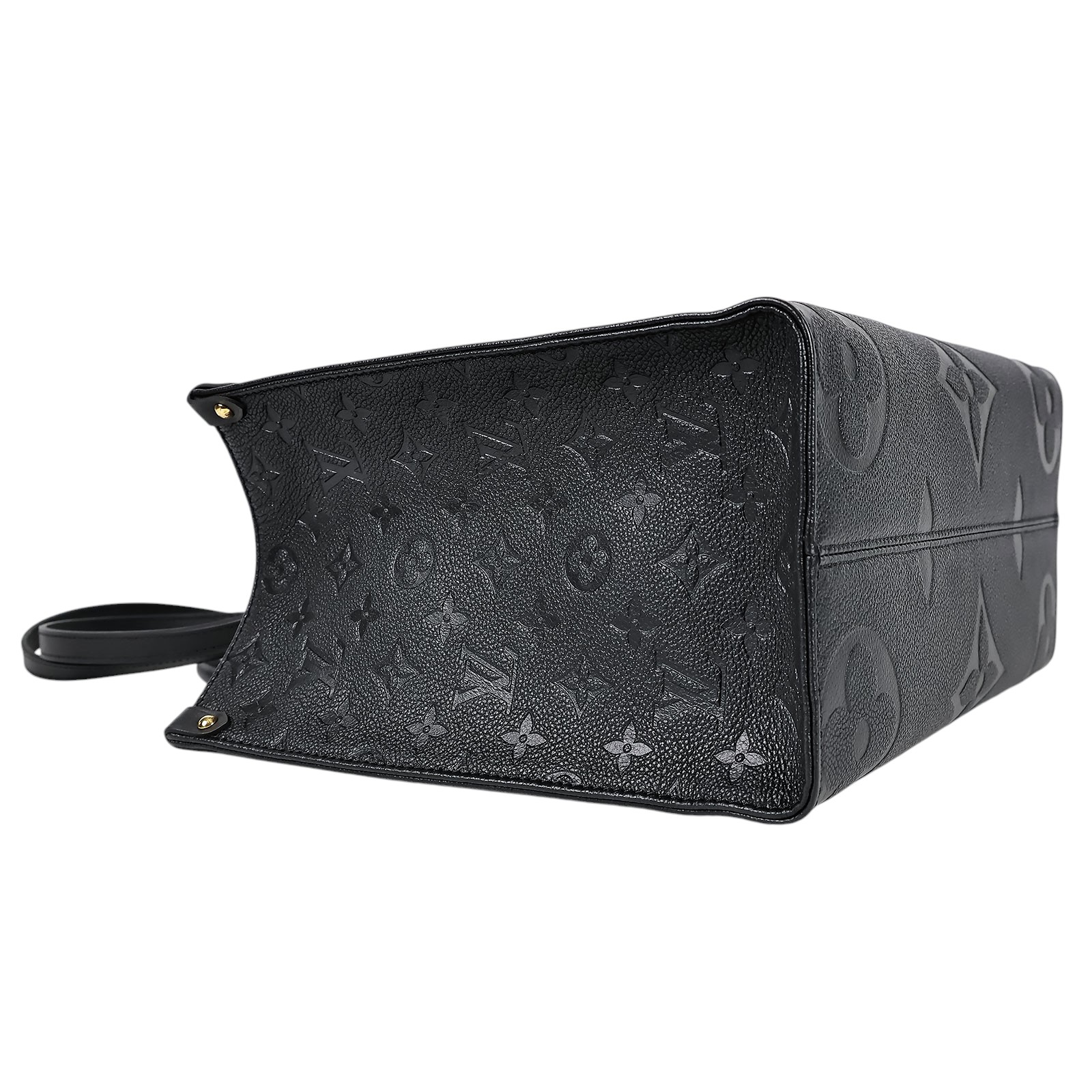 路易威登 LOUIS VUITTON OnTheGo MM 黑色 壓花 手提 肩背包 M45595 晶片款 黑ON THE GO MM 無附屬品