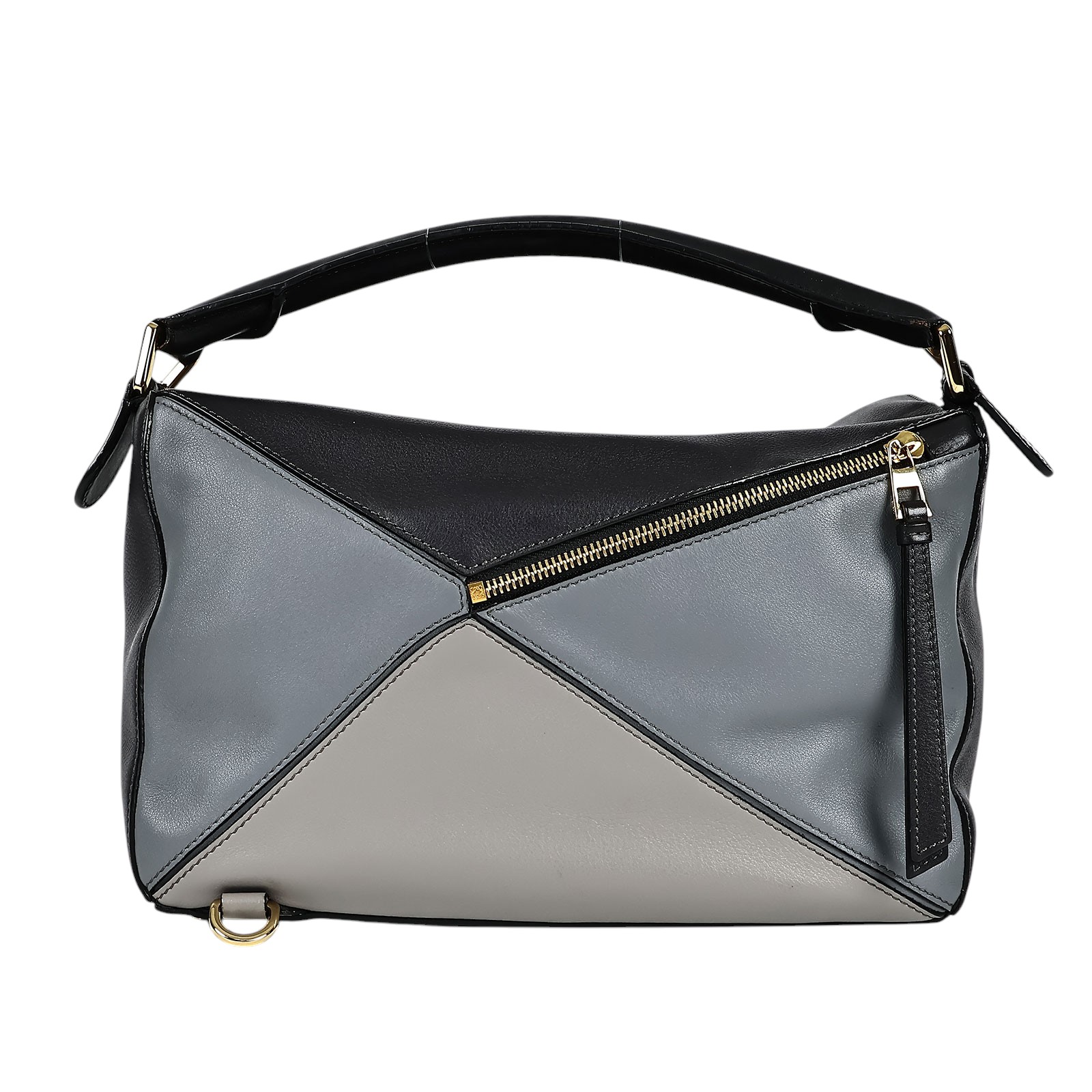 羅意威 LOEWE Medium Puzzle bag 中型 手提 斜背 肩背包  藍灰拚色 PUZZLE MEDIUM 防塵袋