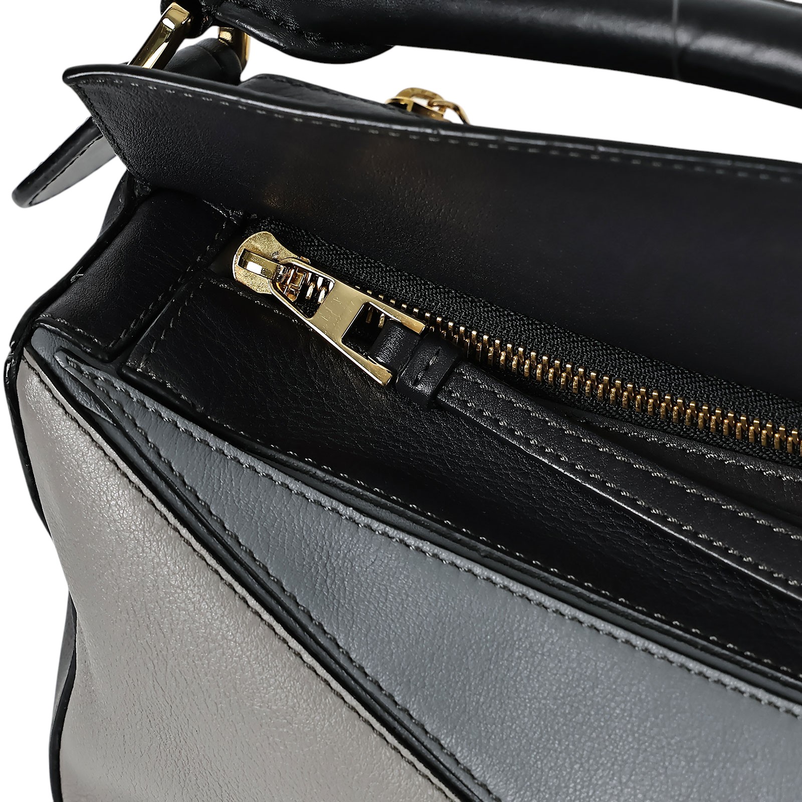 羅意威 LOEWE Medium Puzzle bag 中型 手提 斜背 肩背包  藍灰拚色 PUZZLE MEDIUM 防塵袋