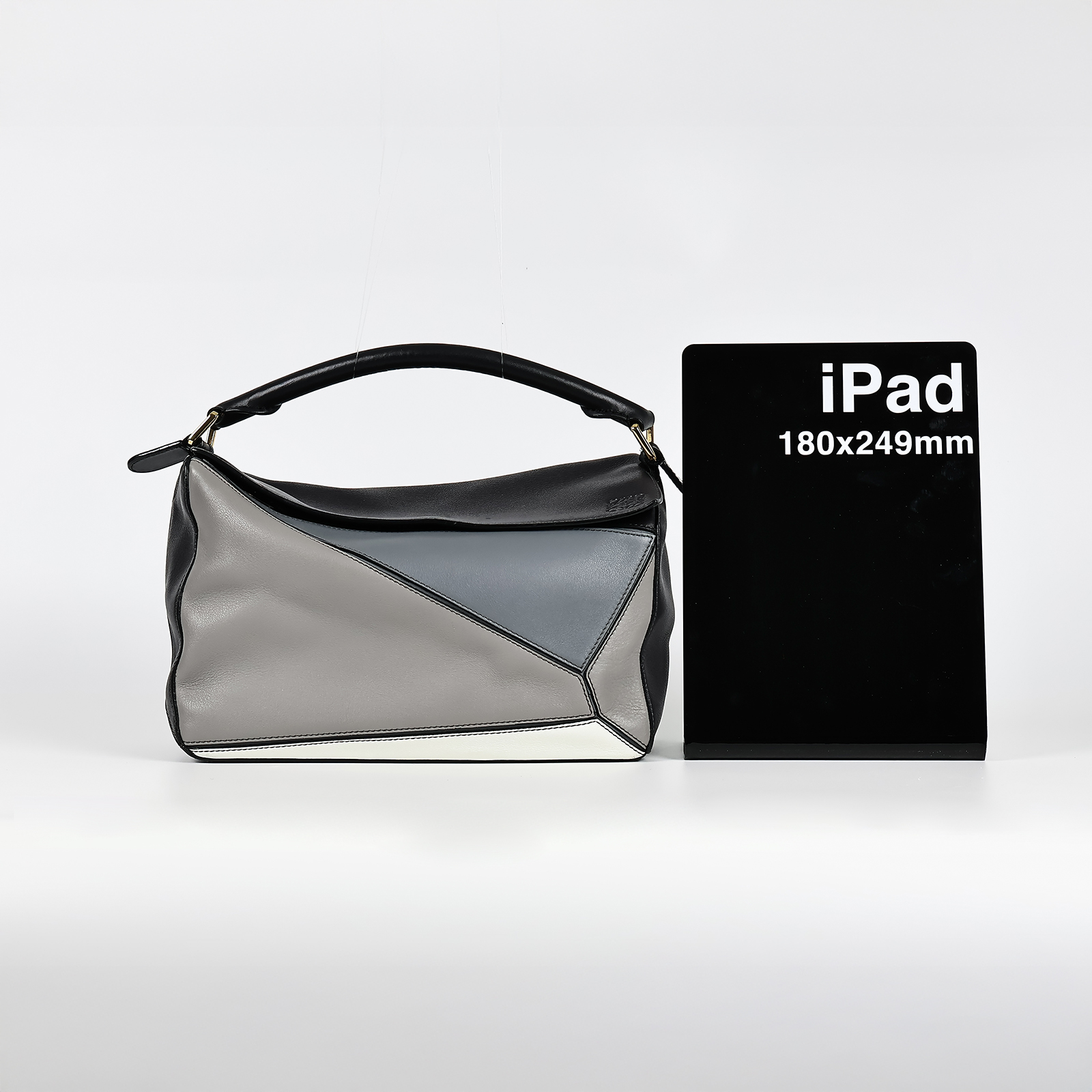 羅意威 LOEWE Medium Puzzle bag 中型 手提 斜背 肩背包  藍灰拚色 PUZZLE MEDIUM 防塵袋