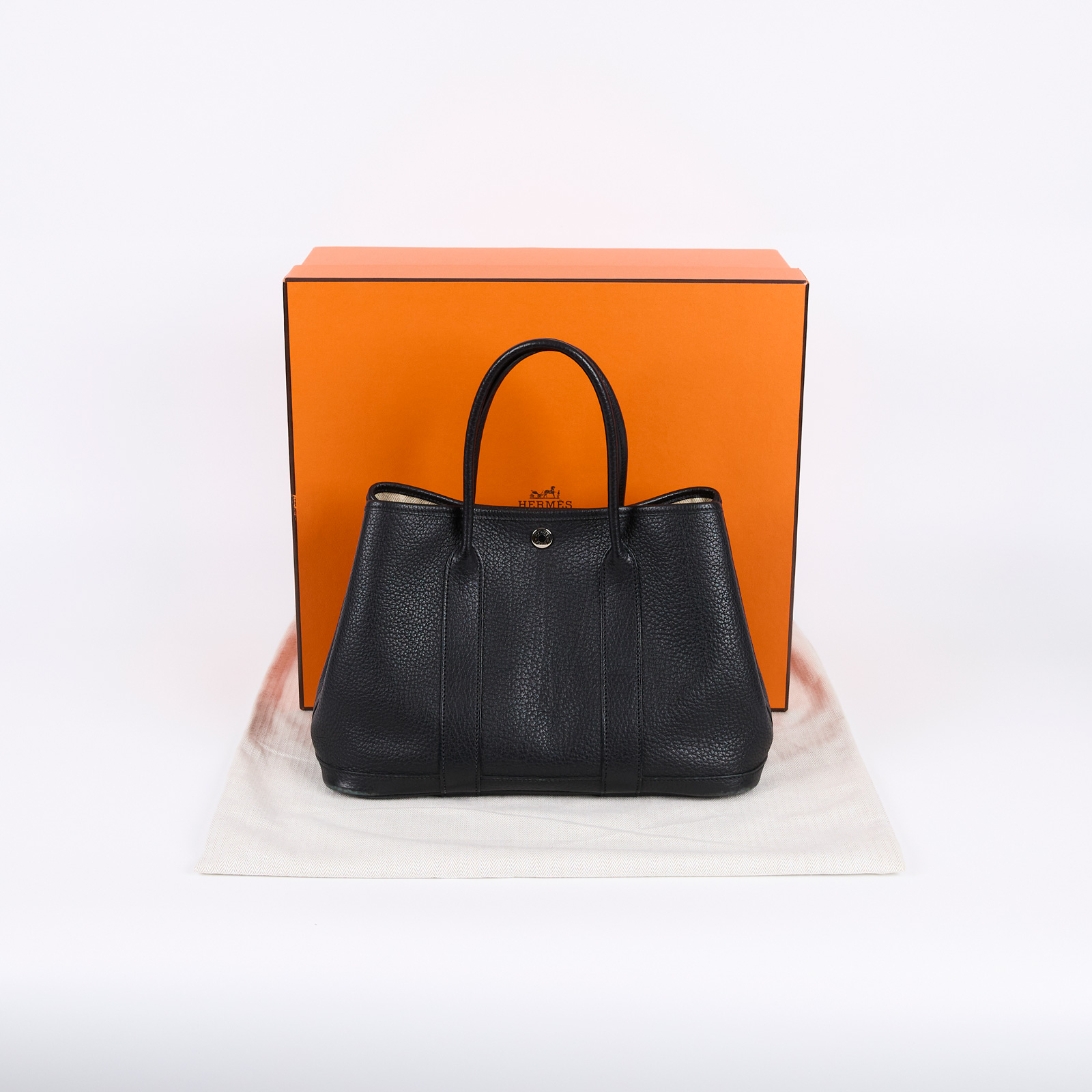 愛馬仕 Hermès Garden Party 花園派對包 30 GP30 口M 黑GARDEN PARTY 30 原廠盒子/防塵袋