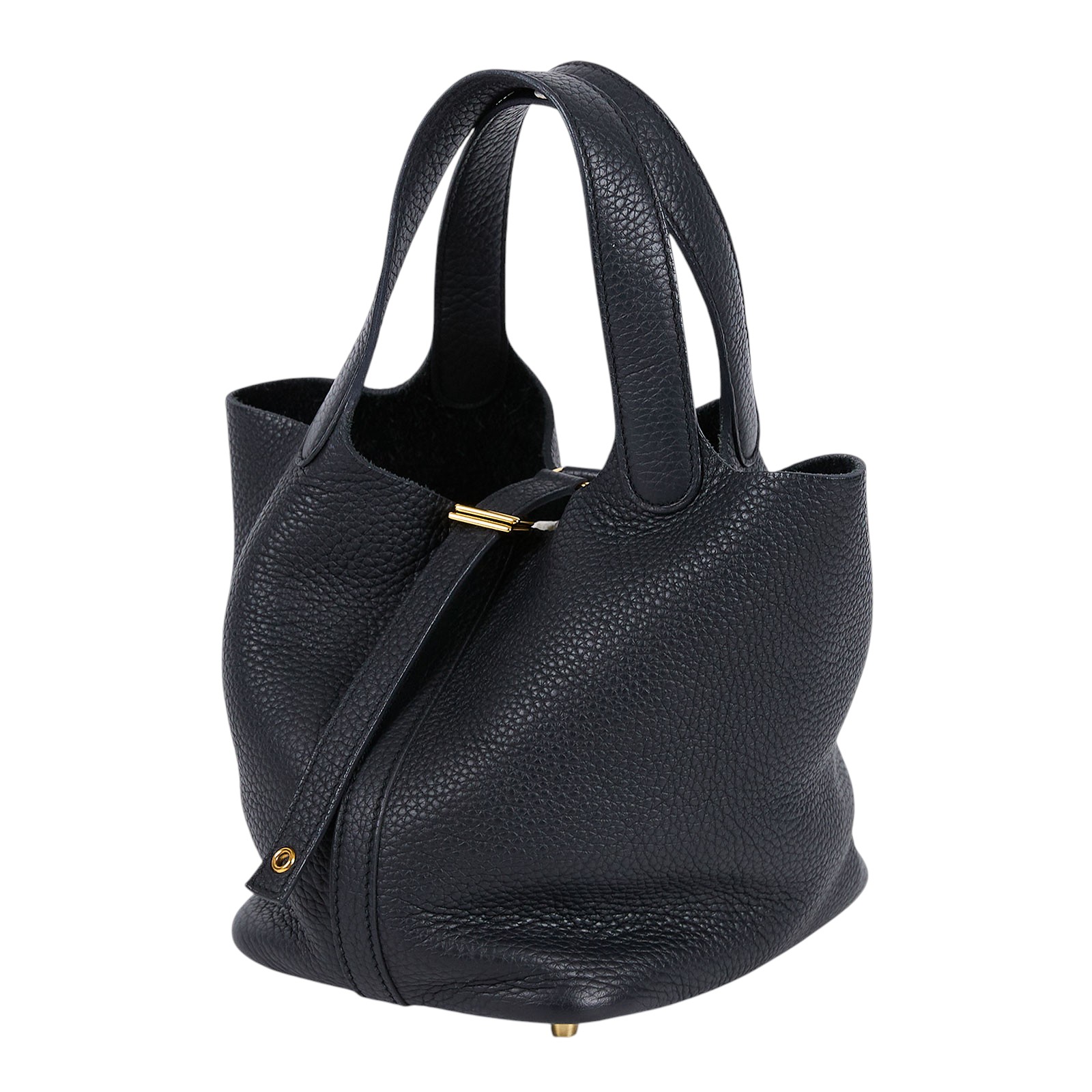 愛馬仕 Hermès Picotin Lock 18 菜籃子包 PT18 U刻 黑PICOTIN18 防塵袋
