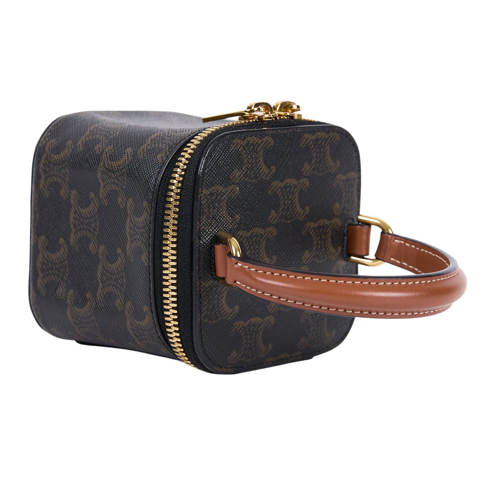 思琳 CELINE Vanity Case Mini 化妝箱 10J762CZ1 老花MINI VANITY CASE 原廠盒子/防塵袋