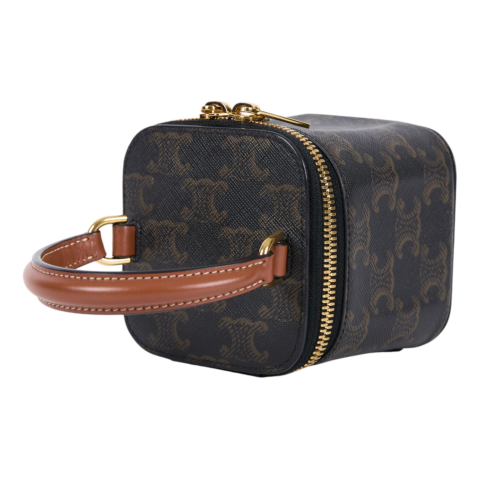 思琳 CELINE Vanity Case Mini 化妝箱 10J762CZ1 老花MINI VANITY CASE 原廠盒子/防塵袋