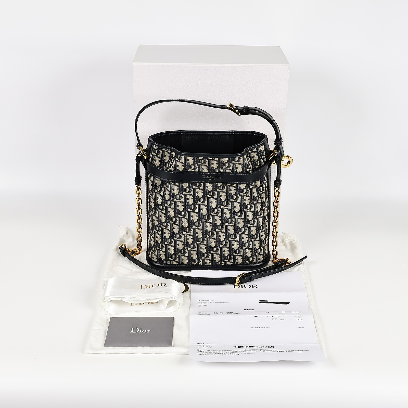 迪奧 CHRISTIAN DIOR Cest Dior 手提袋 中型 M2271UTZQ CEST DIOR中號水桶包 原廠盒子/防塵袋/購買證明