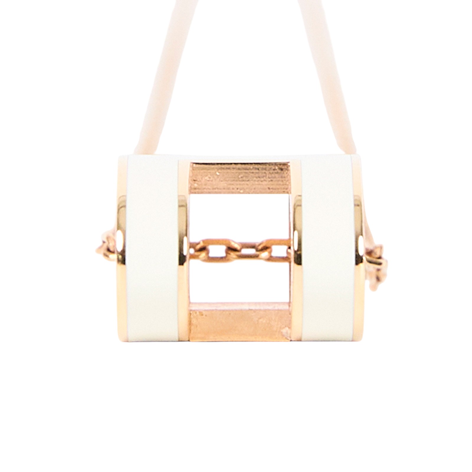 愛馬仕 Hermès Pop H 墜飾 POPHP ST0282 白POP H 項鍊 原廠盒子/防塵袋