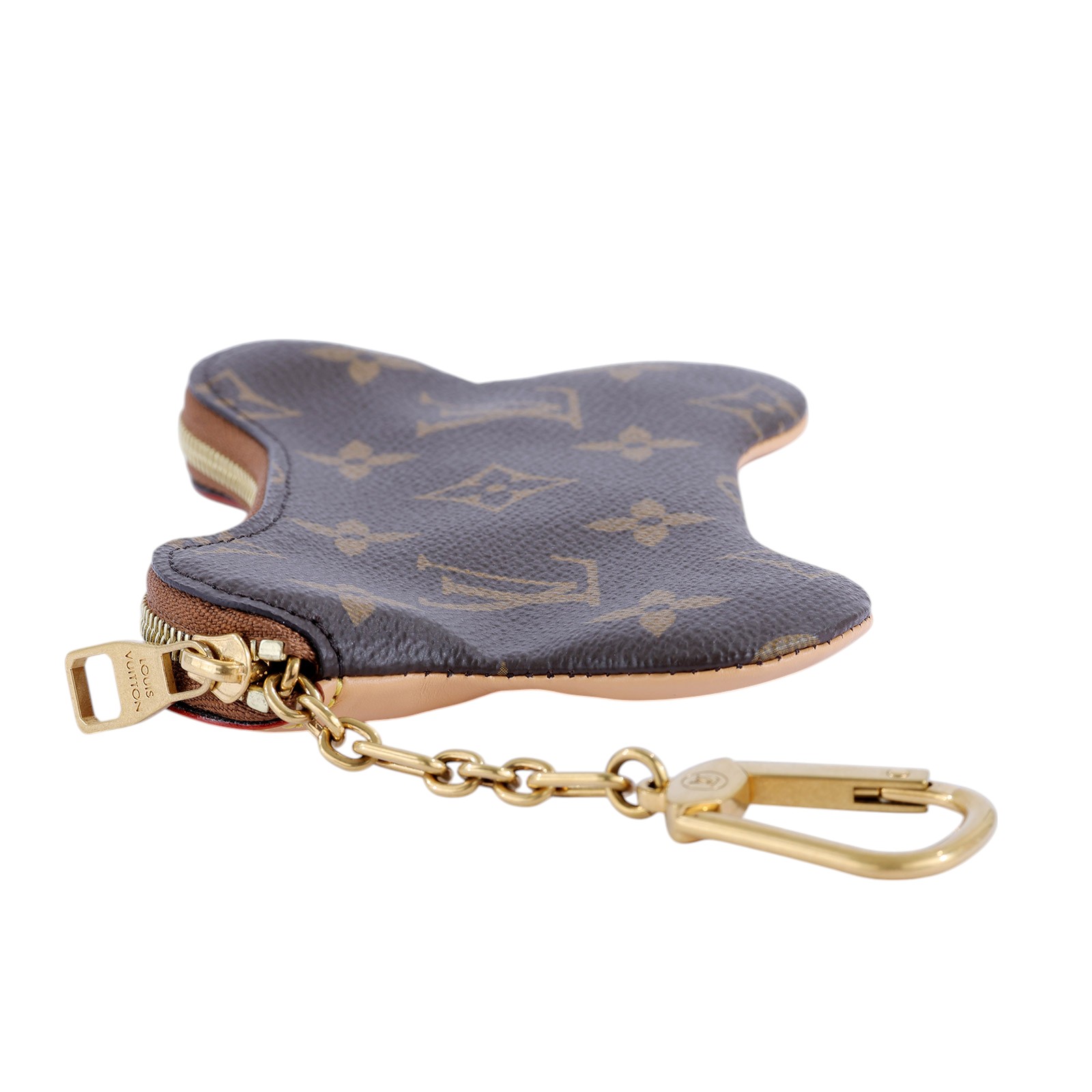 路易威登 LOUIS VUITTON Bone Key Pouch 鑰匙 零錢包 Optic 白色 M12616 晶片款  無附屬品