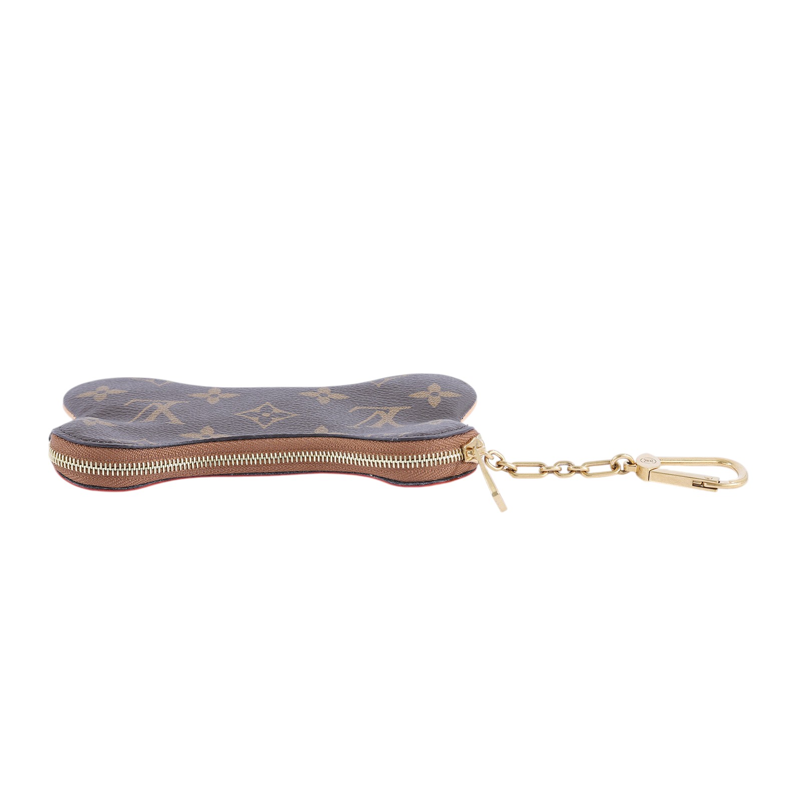 路易威登 LOUIS VUITTON Bone Key Pouch 鑰匙 零錢包 Optic 白色 M12616 晶片款  無附屬品